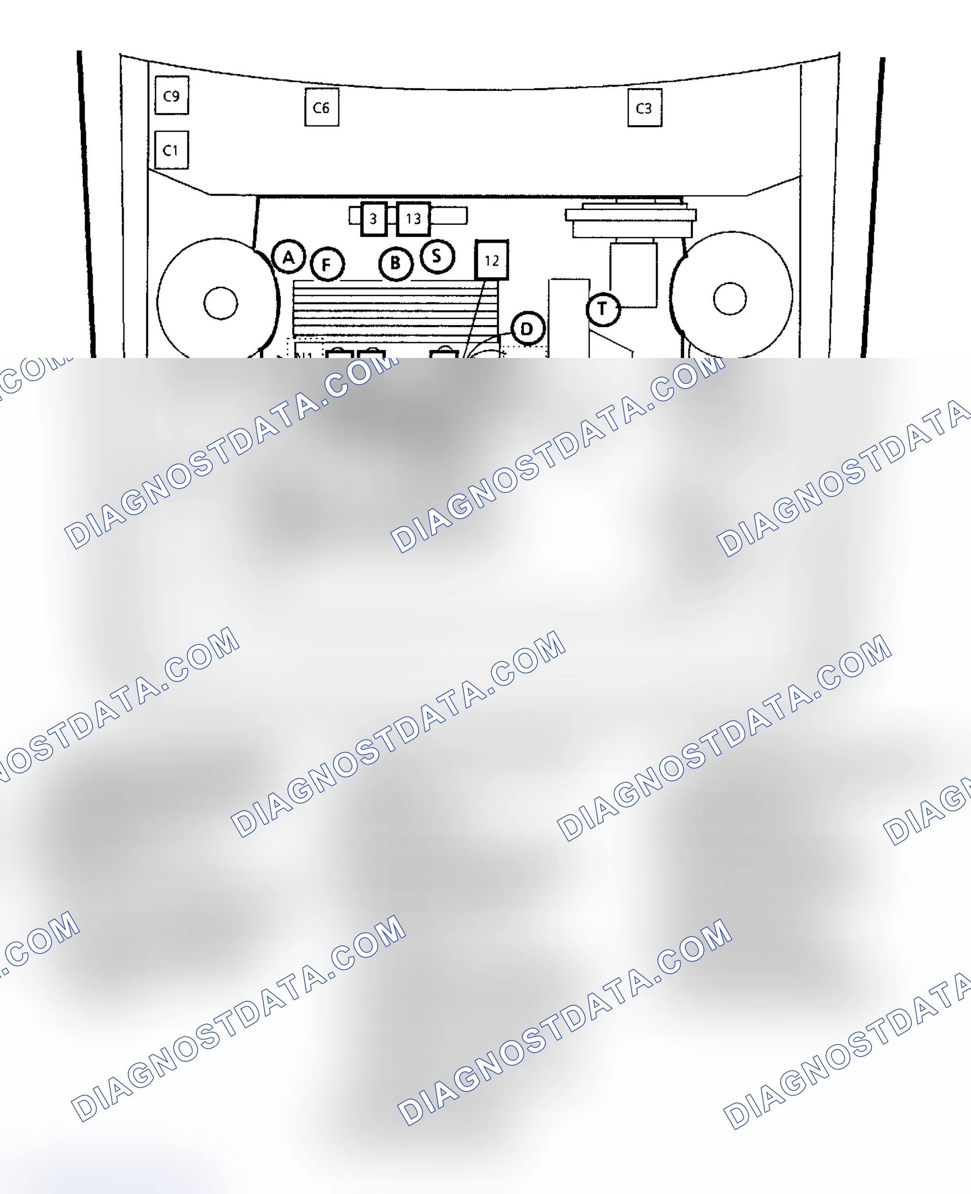 Scheme 165: 3.8L 3800 (VIN C) PFI ECM Terminal Identification