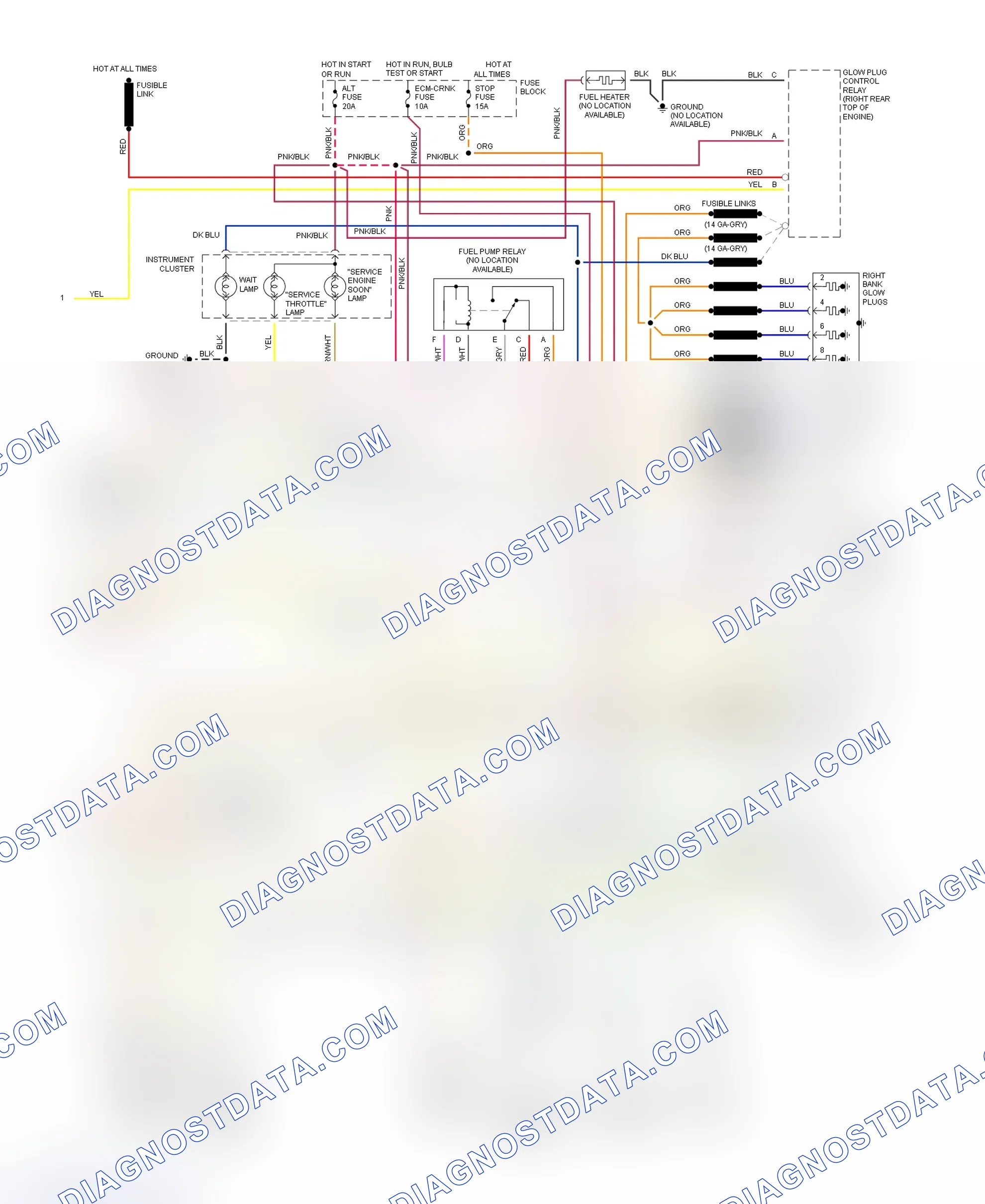 Scheme 393: Wiring Diagram For "P" Series Commercial Van - VIN F With 4L80-E (2 Of 2)
