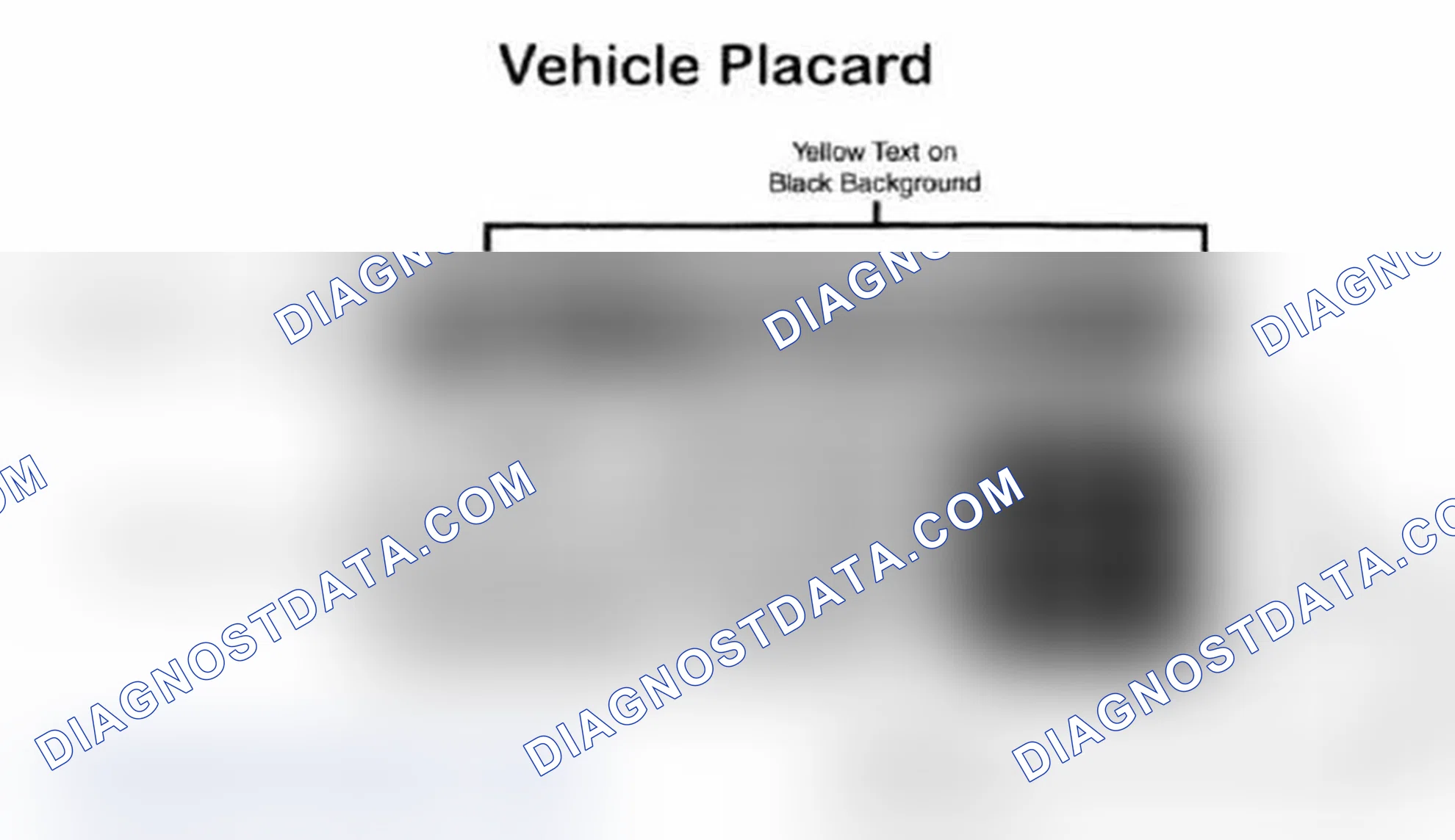 Scheme 28: Vehicle Tire Placard - Typical