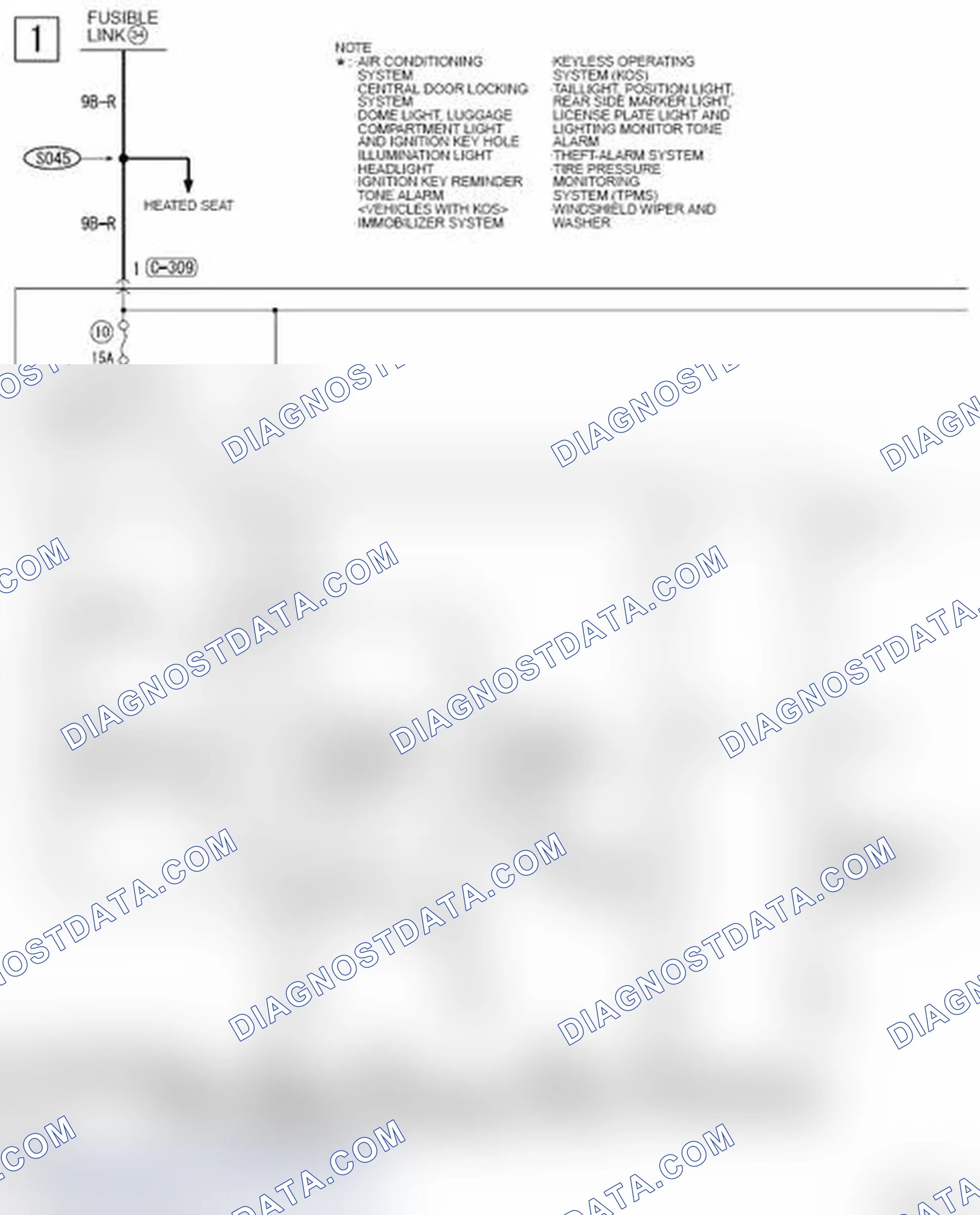 Scheme 732: TURN-SIGNAL LIGHT AND HAZARD WARNING LIGHT