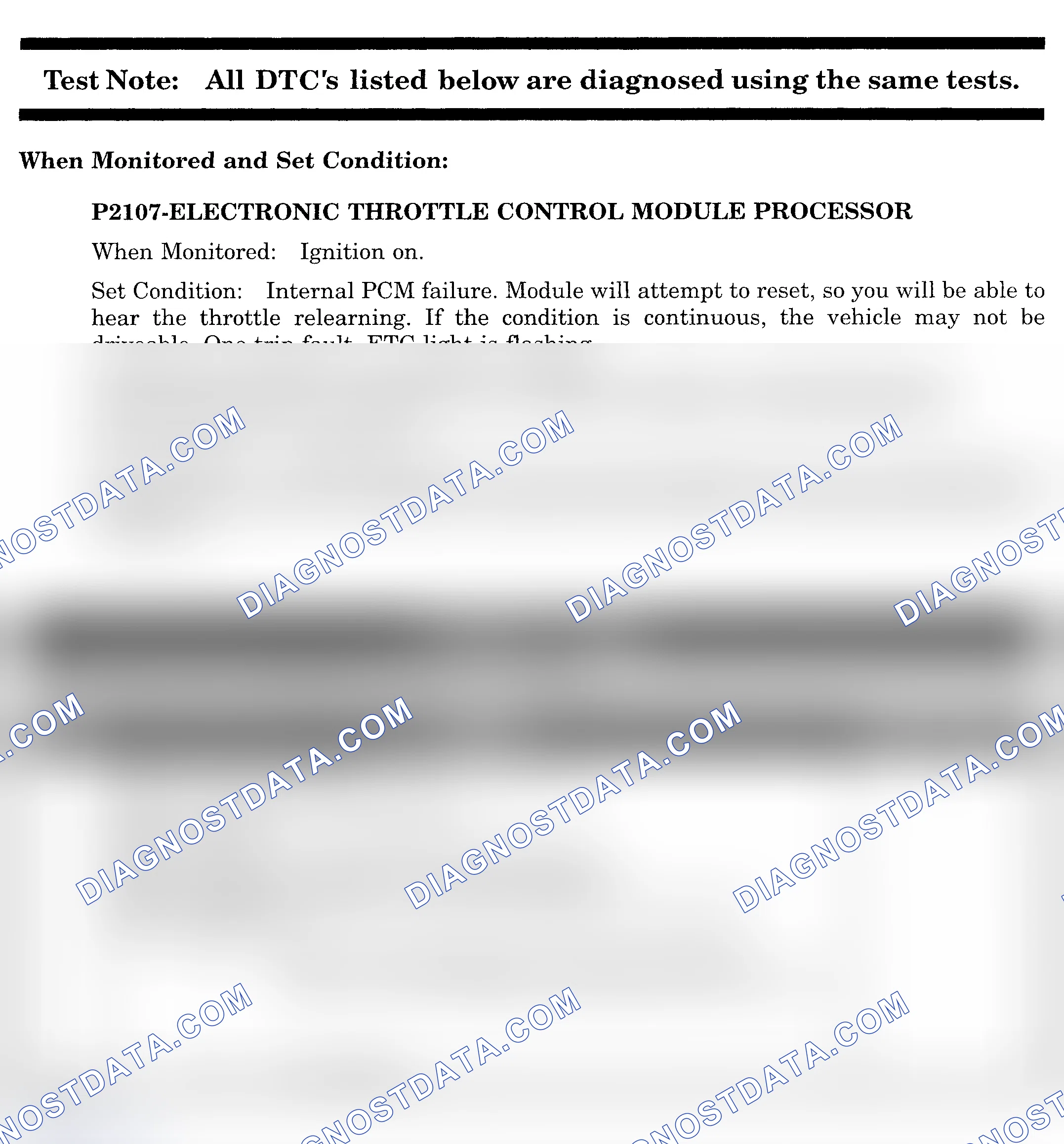 Scheme 692: DTC P2107: ELECTRONIC THROTTLE CONTROL MODULE PROCESSOR