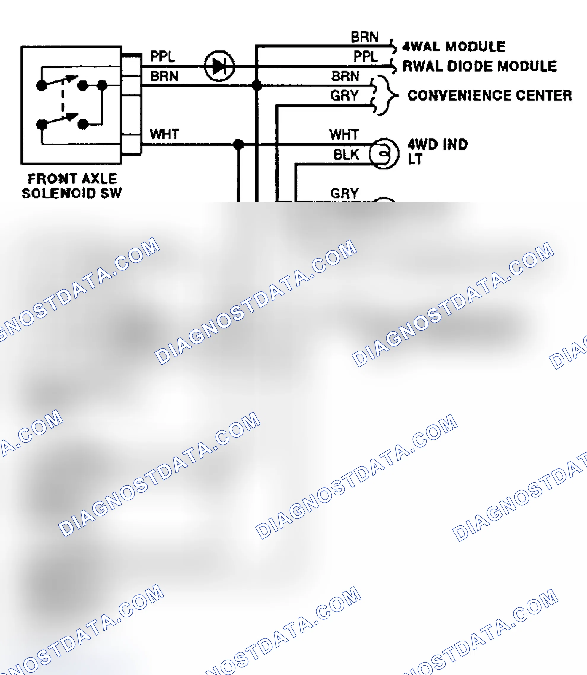 Scheme 6: Transfer Case Circuit (1992)