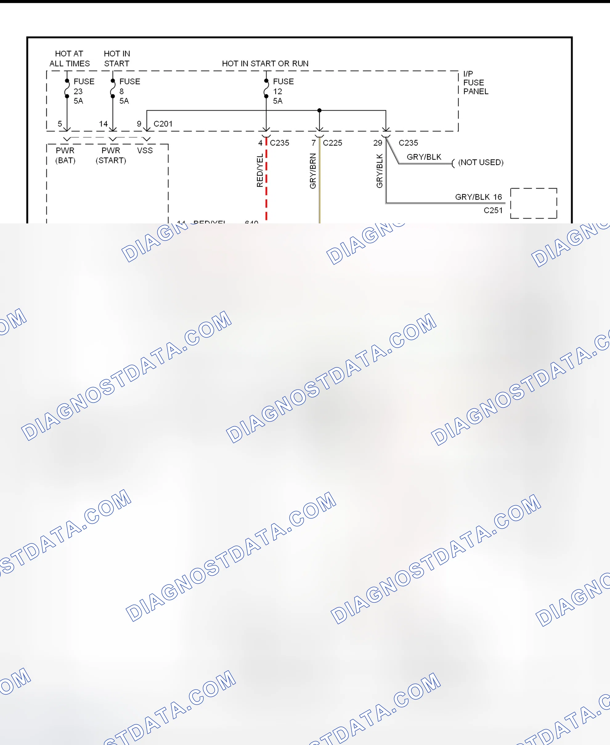 Scheme 3: Variable Assist Power Steering Wiring Diagram (1997 Sable & Taurus)