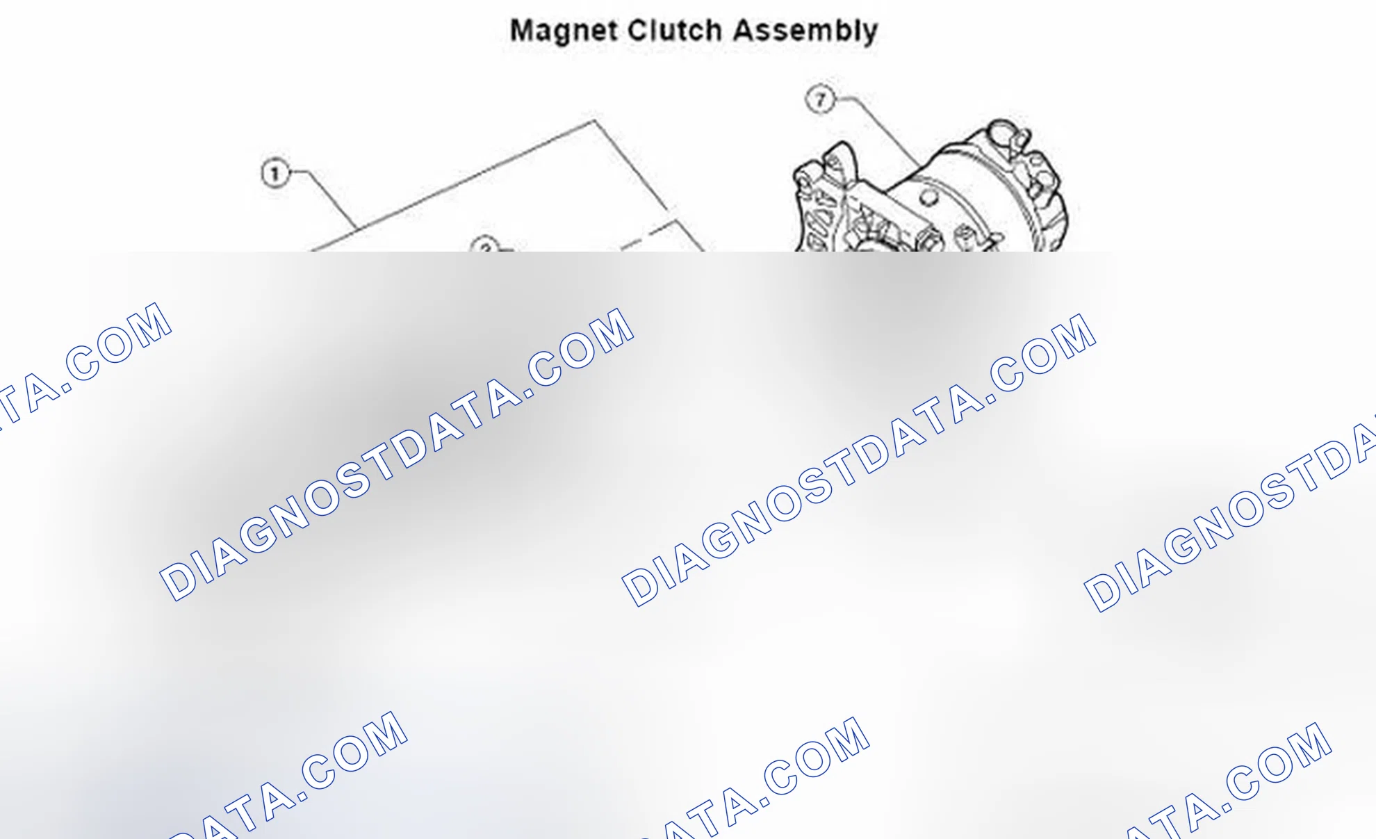 Fig. 195: Identifying Magnet Clutch Assembly Components With Torque Specification