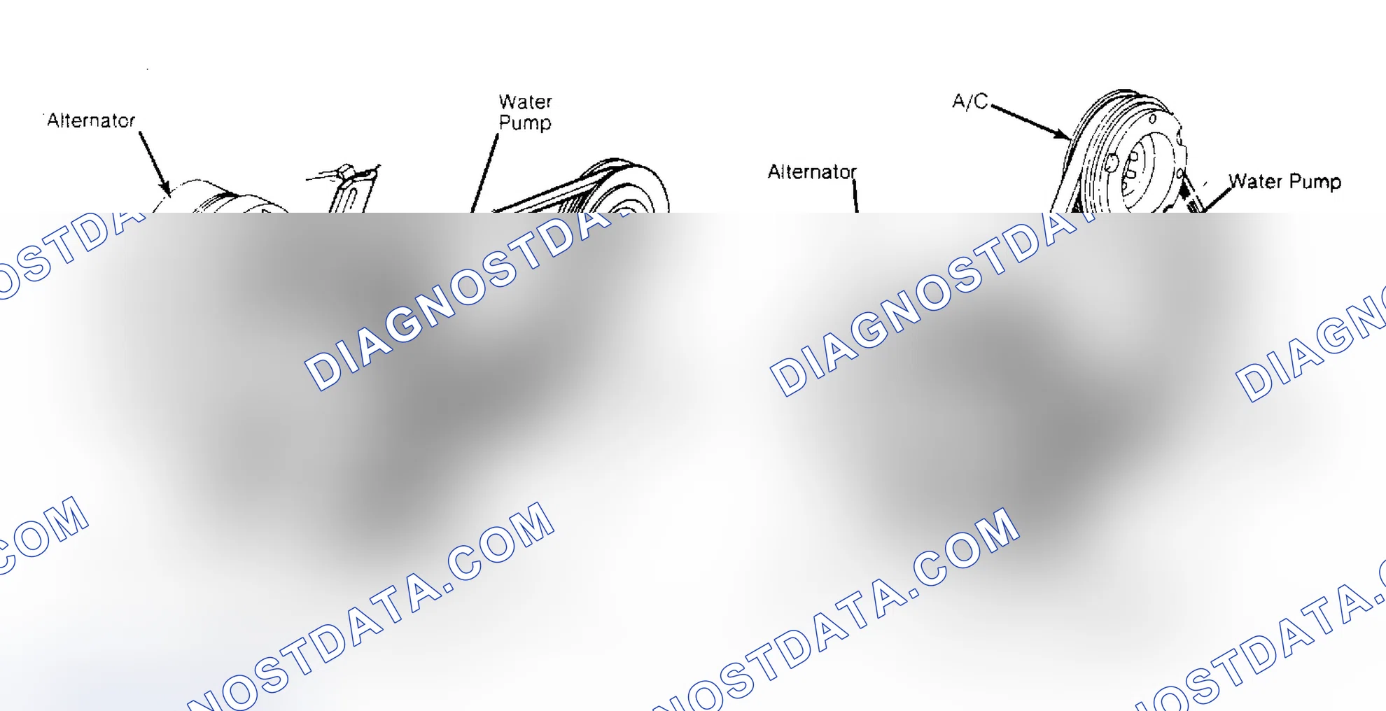 Scheme 4: Serpentine Belt Routing - 2.8L