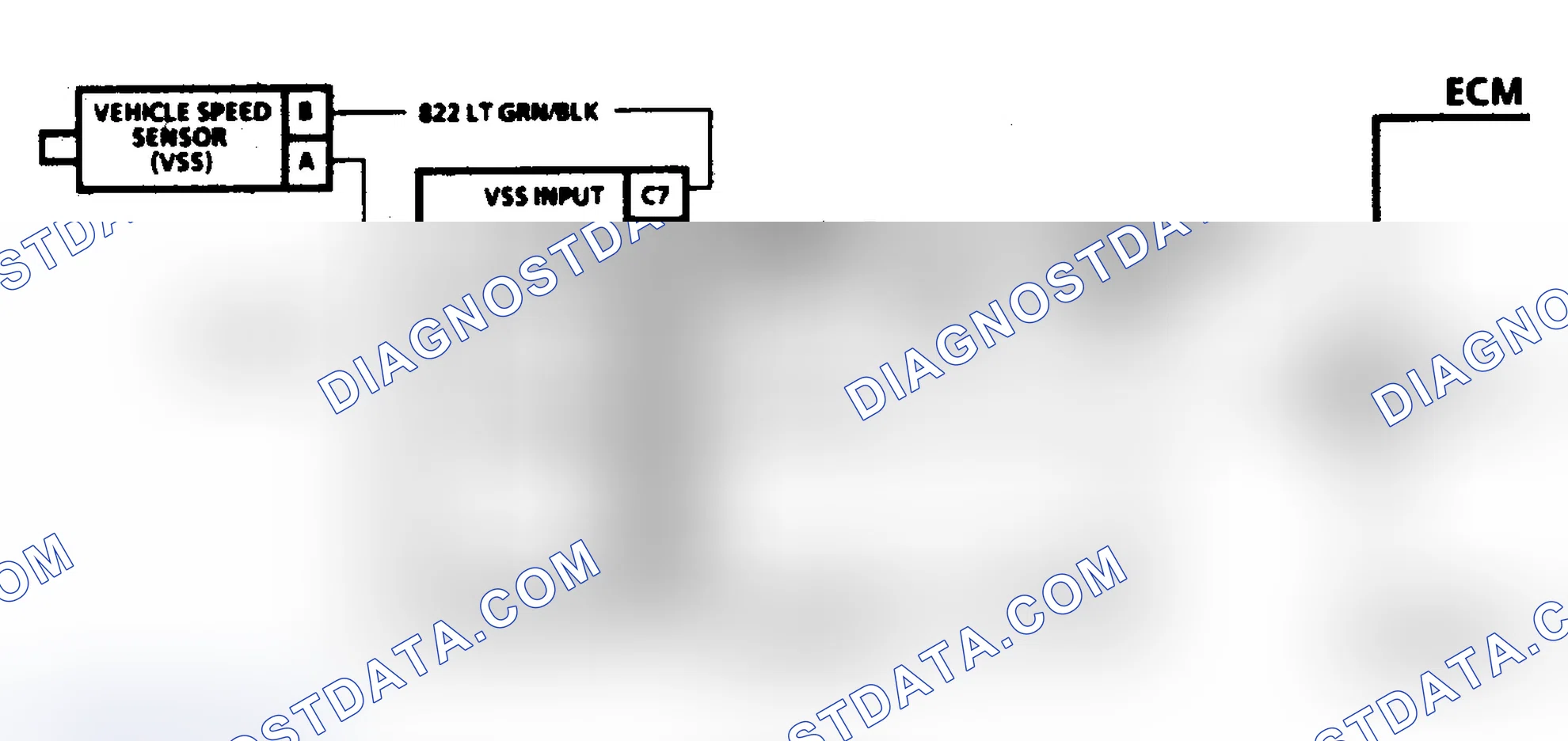 Scheme 141: Code 24 Schematic ("C" & "K" Series 5.0L M/T) Vehicle Speed Sensor