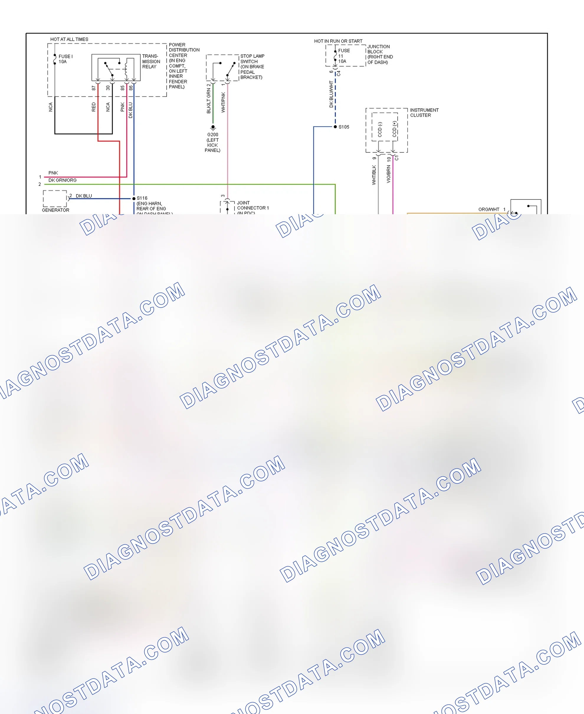Scheme 45: PCM Wiring Diagram (Ram Pickup - 3.9L, 5.2L & 5.9L - 3 Of 3)