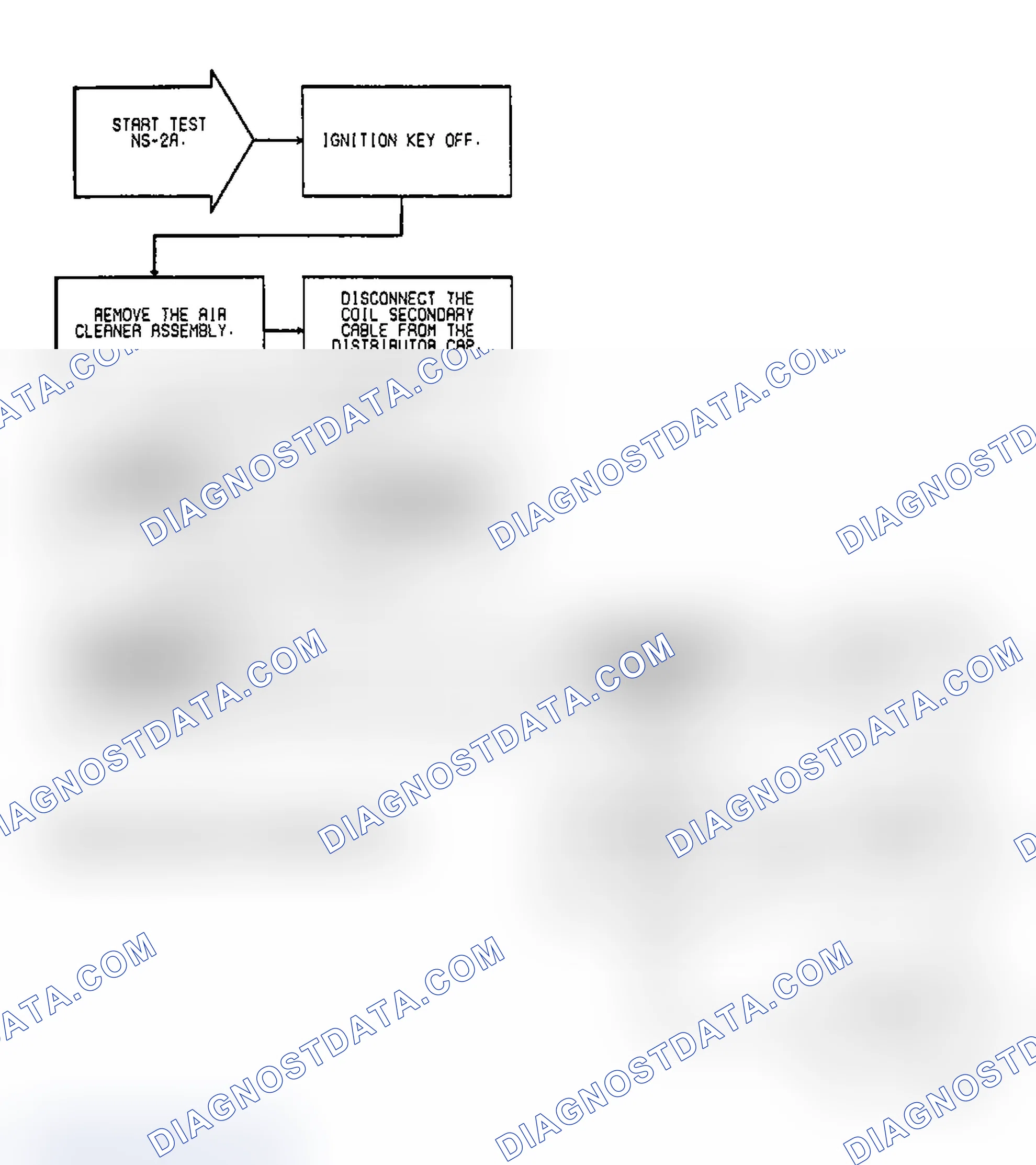 Scheme 17: Test NS-2A: (1 of 2) Fuel Spray & Fault Messages With DRB-II
