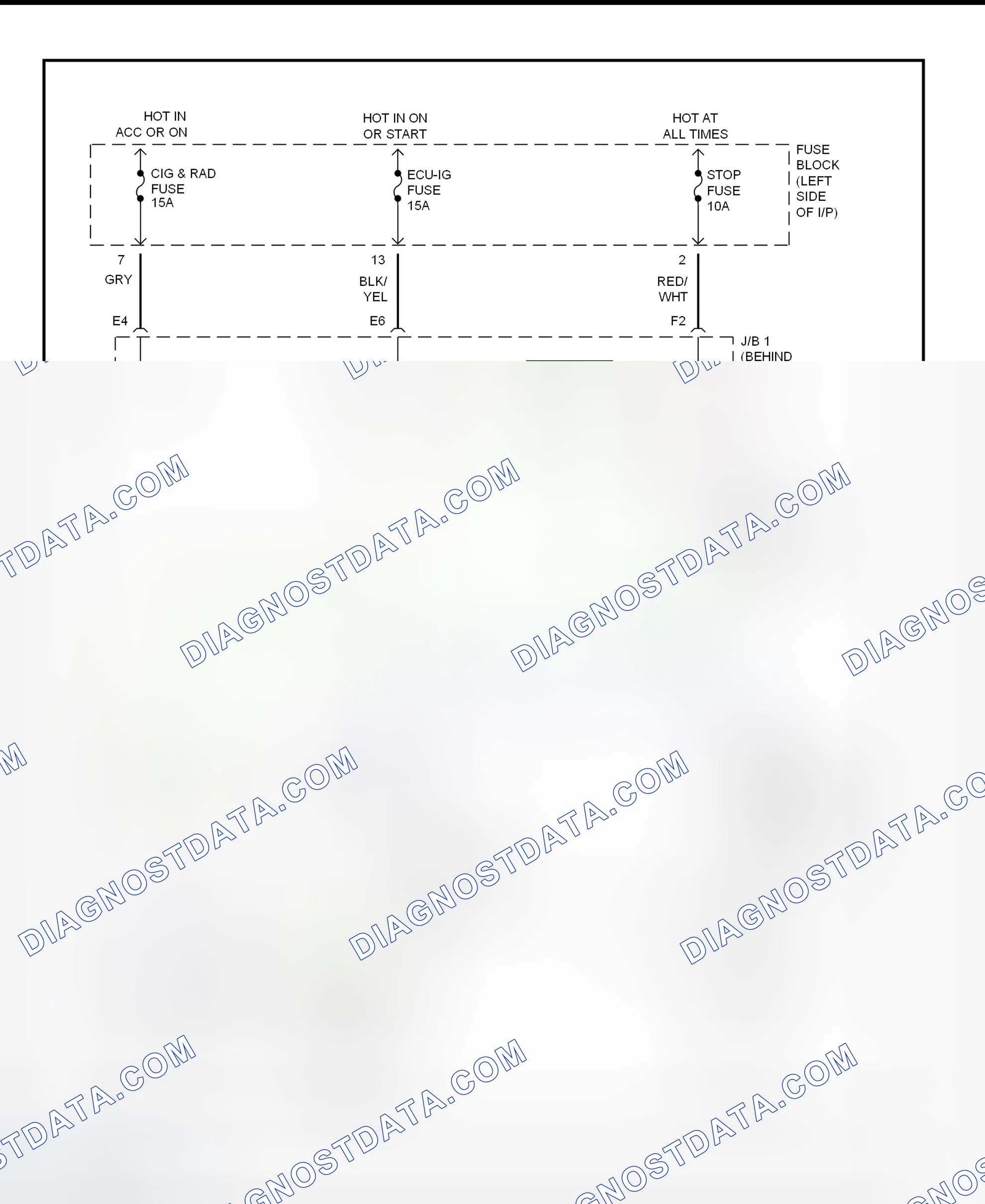 Scheme 19: Shift Interlock System Wiring Diagram (1996 RAV4)