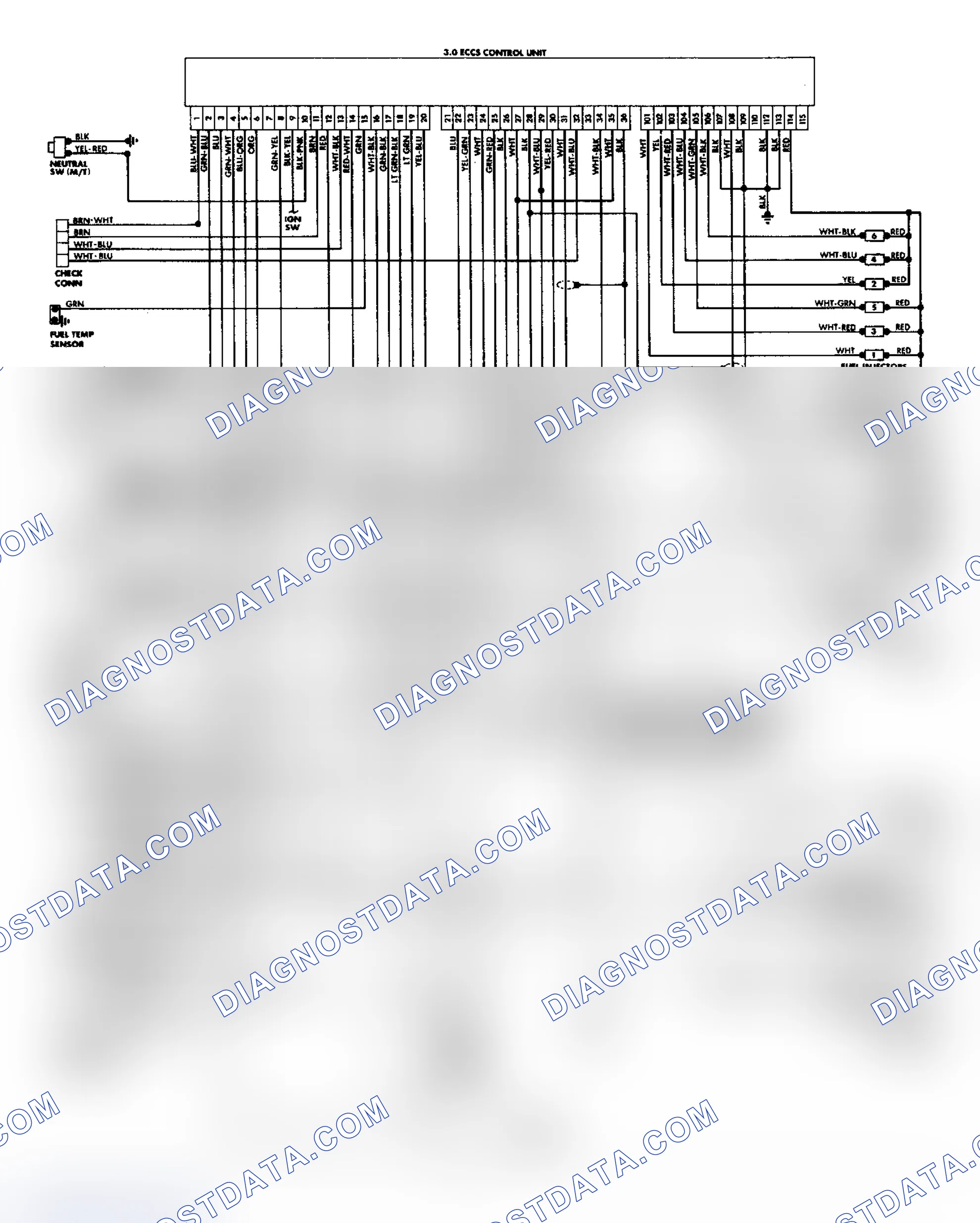 Scheme 191: 200SX SE ECCS Wiring Diagram