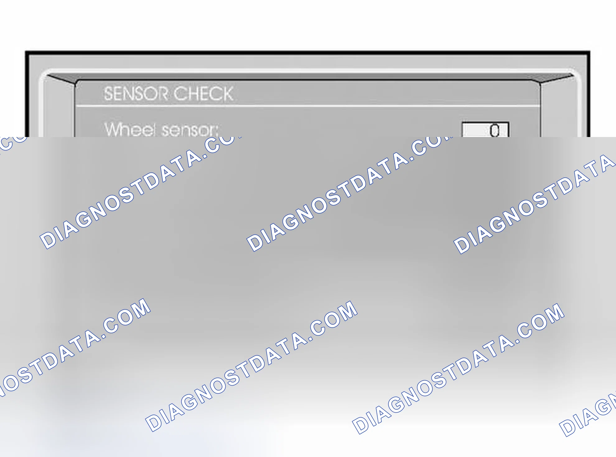 Scheme 3: Identifying Sensor Check Display