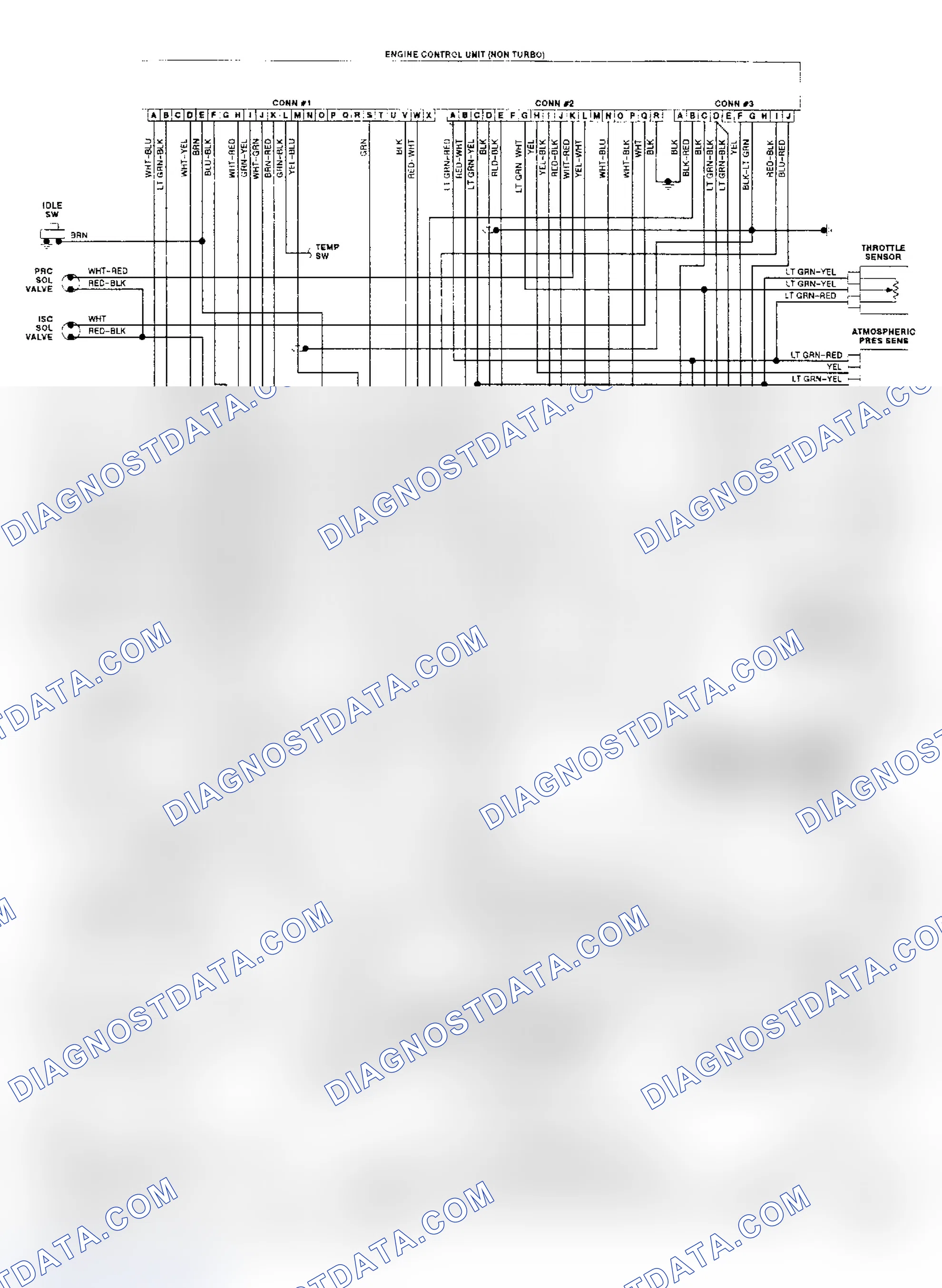 Scheme 82: Wiring Diagram for MX-6 & 626 EGI Non-Turbo