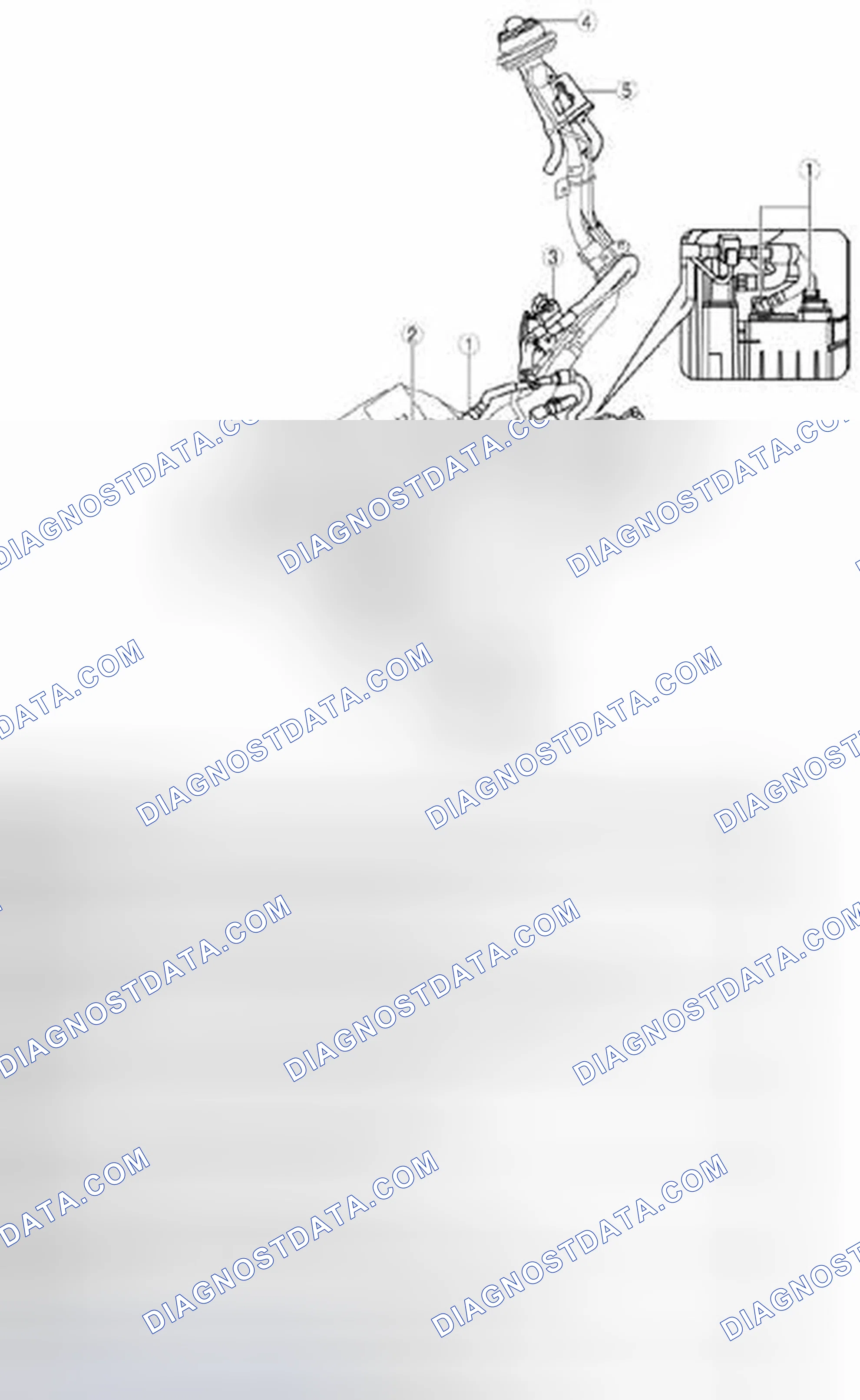 Scheme 87: Locating Emission System Components - Fuel Tank Side