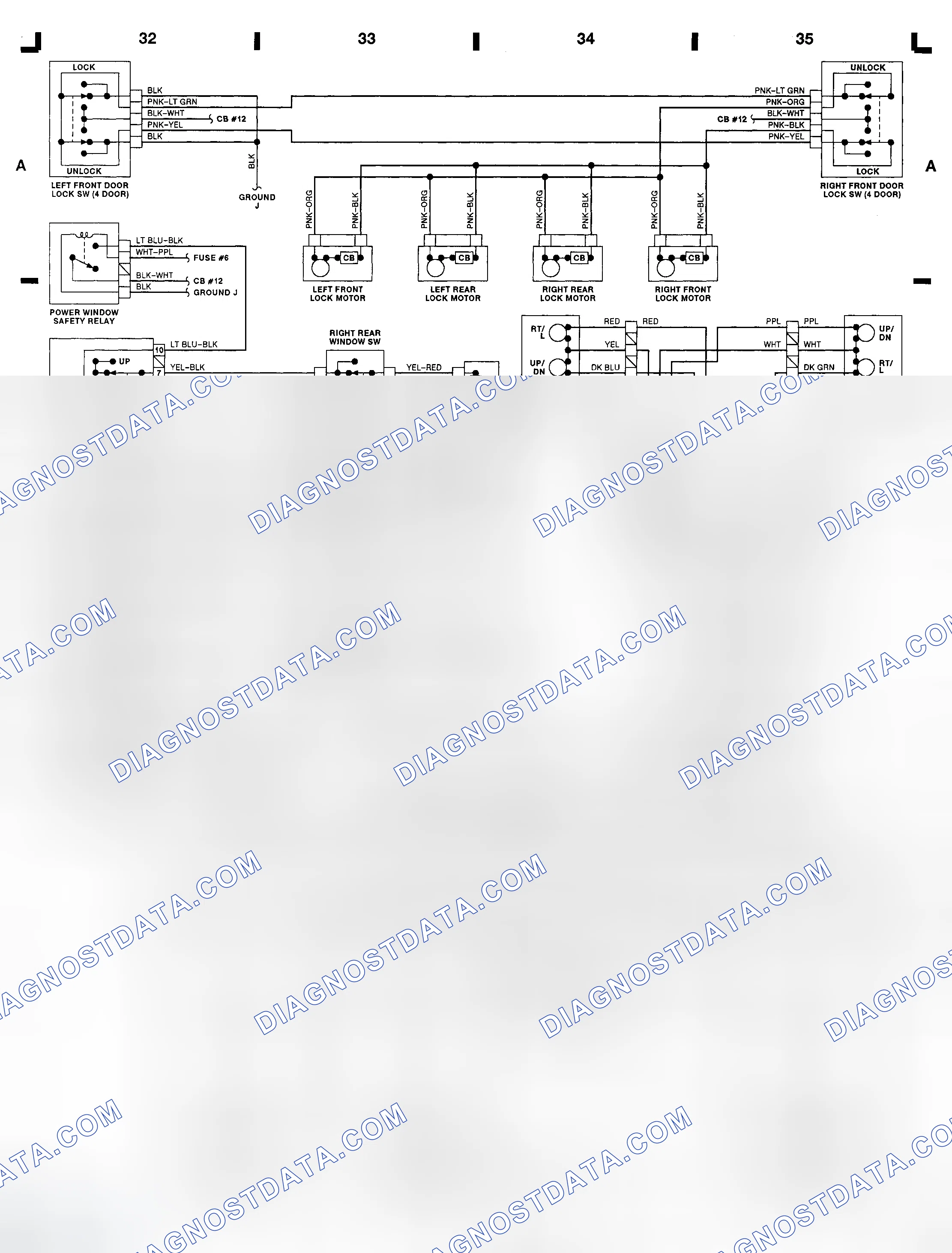 Scheme 11: Power Mirror Switch - Tempo & Topaz (Grid B-C 34-35)