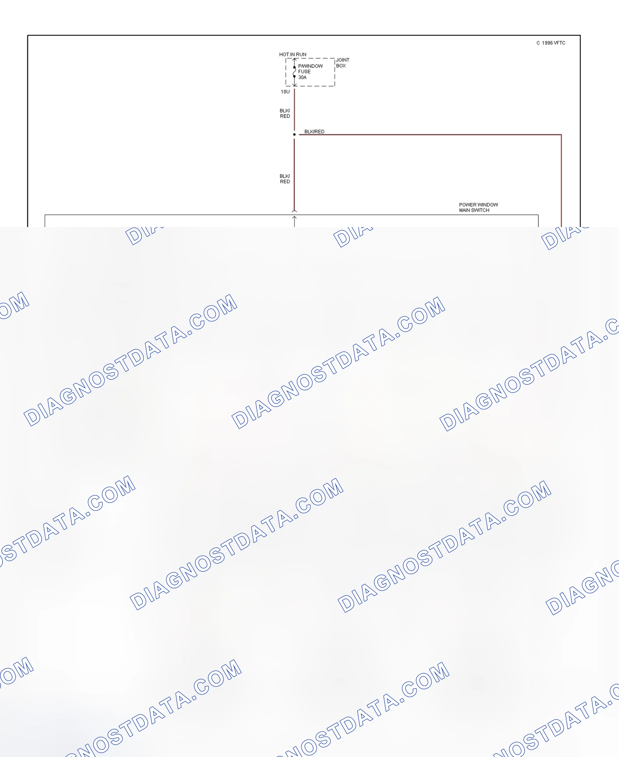 Scheme 1: Power Window System Wiring Diagram