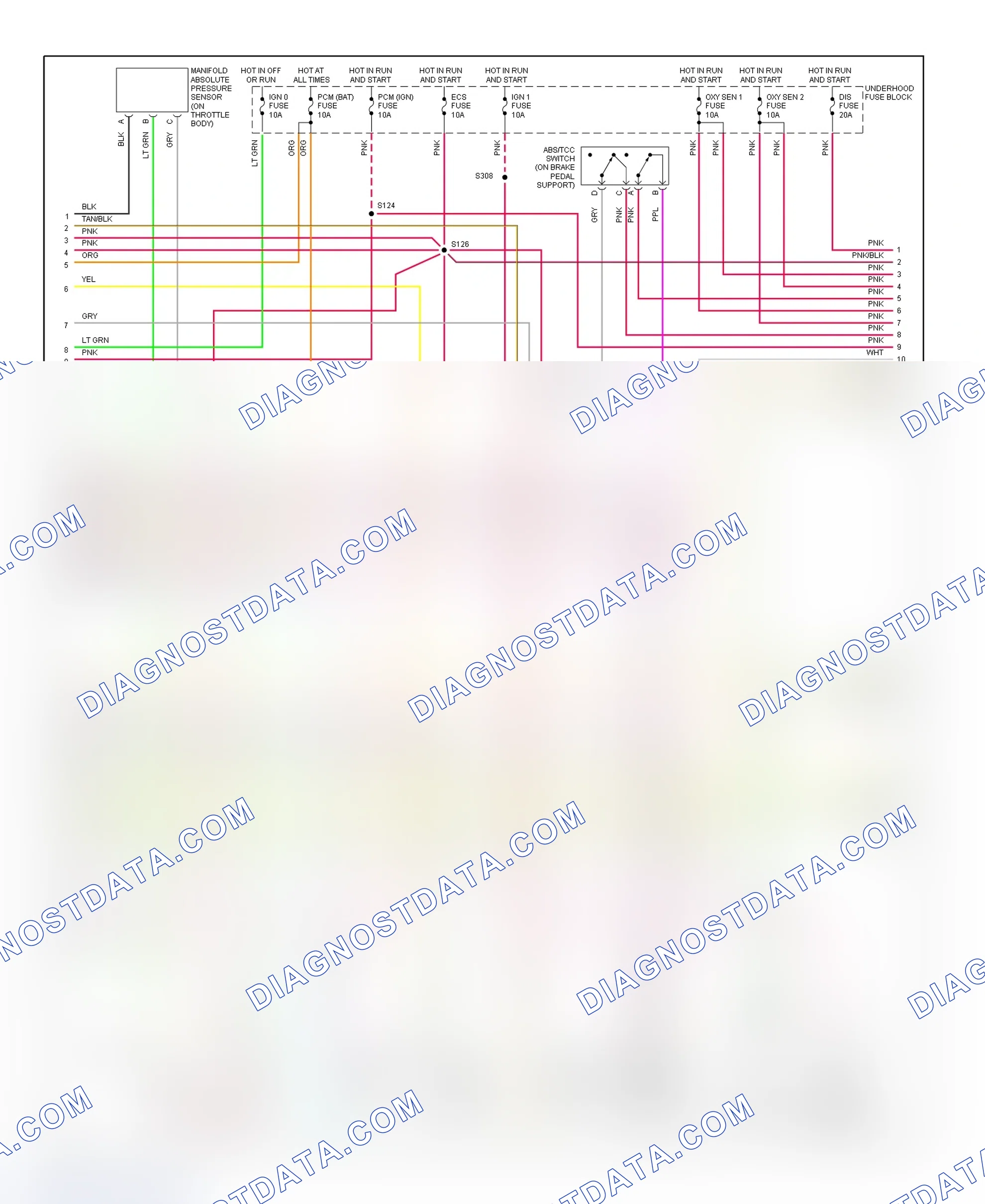 Scheme 72: PCM Wiring Diagram (DeVille & Eldorado - 4.6L - 2 Of 4)