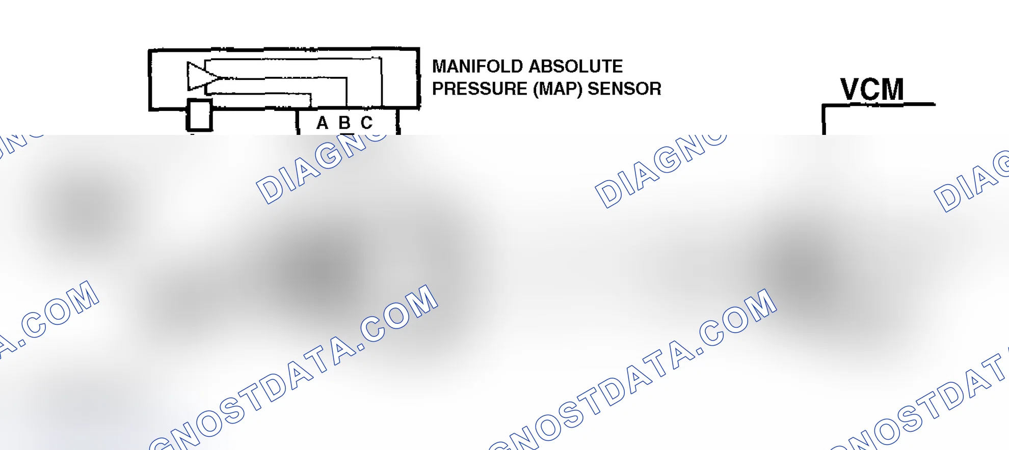 Scheme 64: Code P0107 Schematic (4.3L "S" & "T" Series Pickup M/T) MAP Sensor Circuit