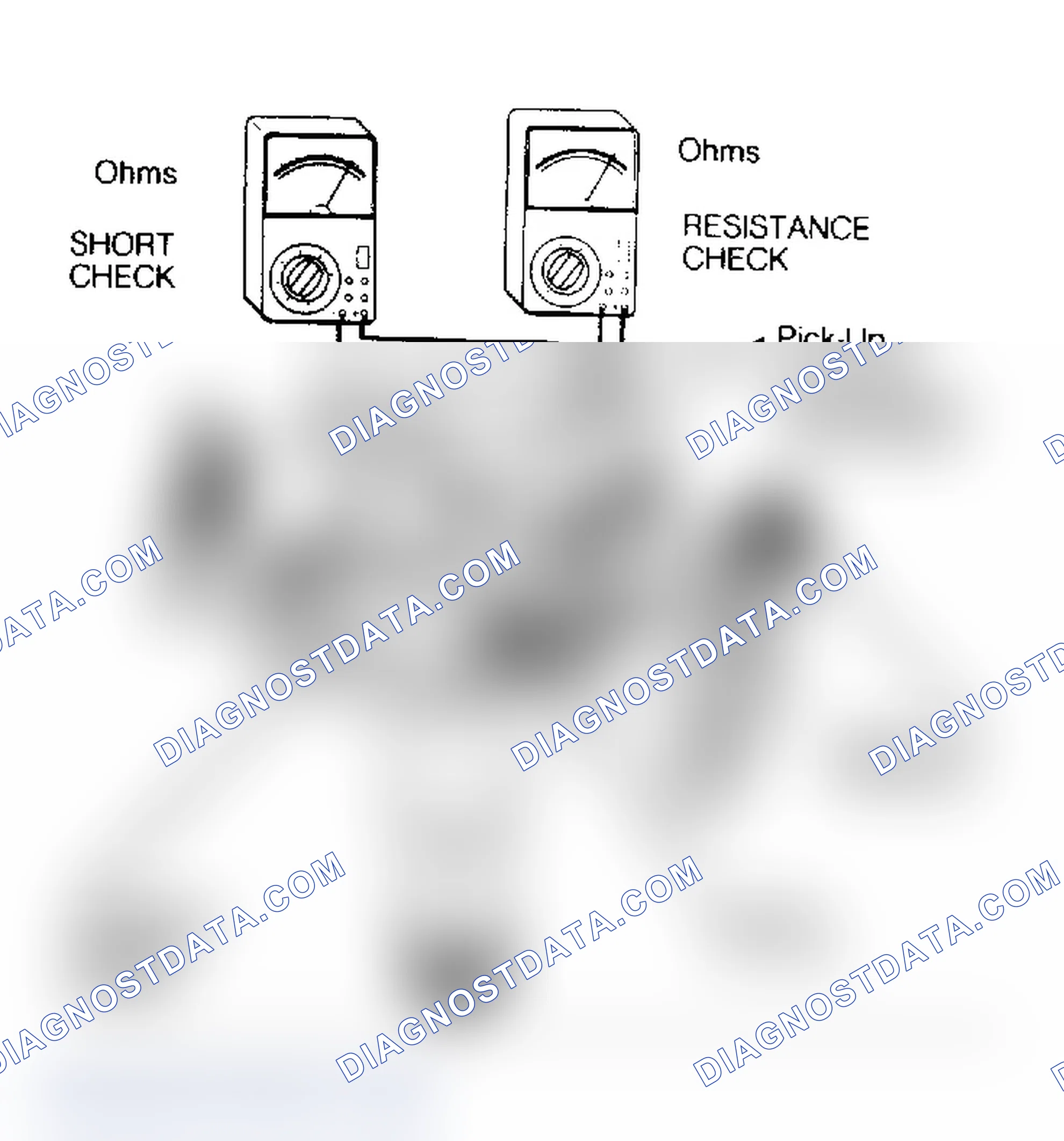 Scheme 7: DISTRIBUTOR PICK-UP COIL SHORT AND RESISTANCE CHECKS