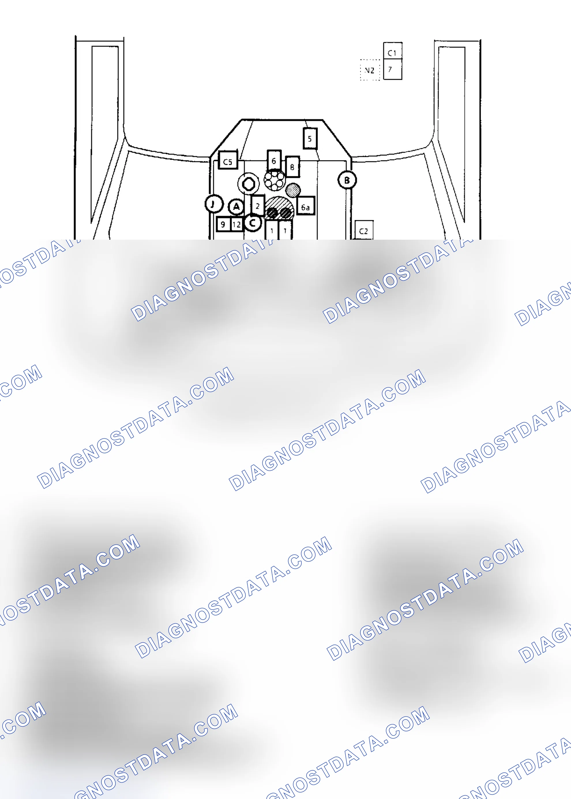 Scheme 144: Component Locations for "G" Series 5.0L & 5.7L