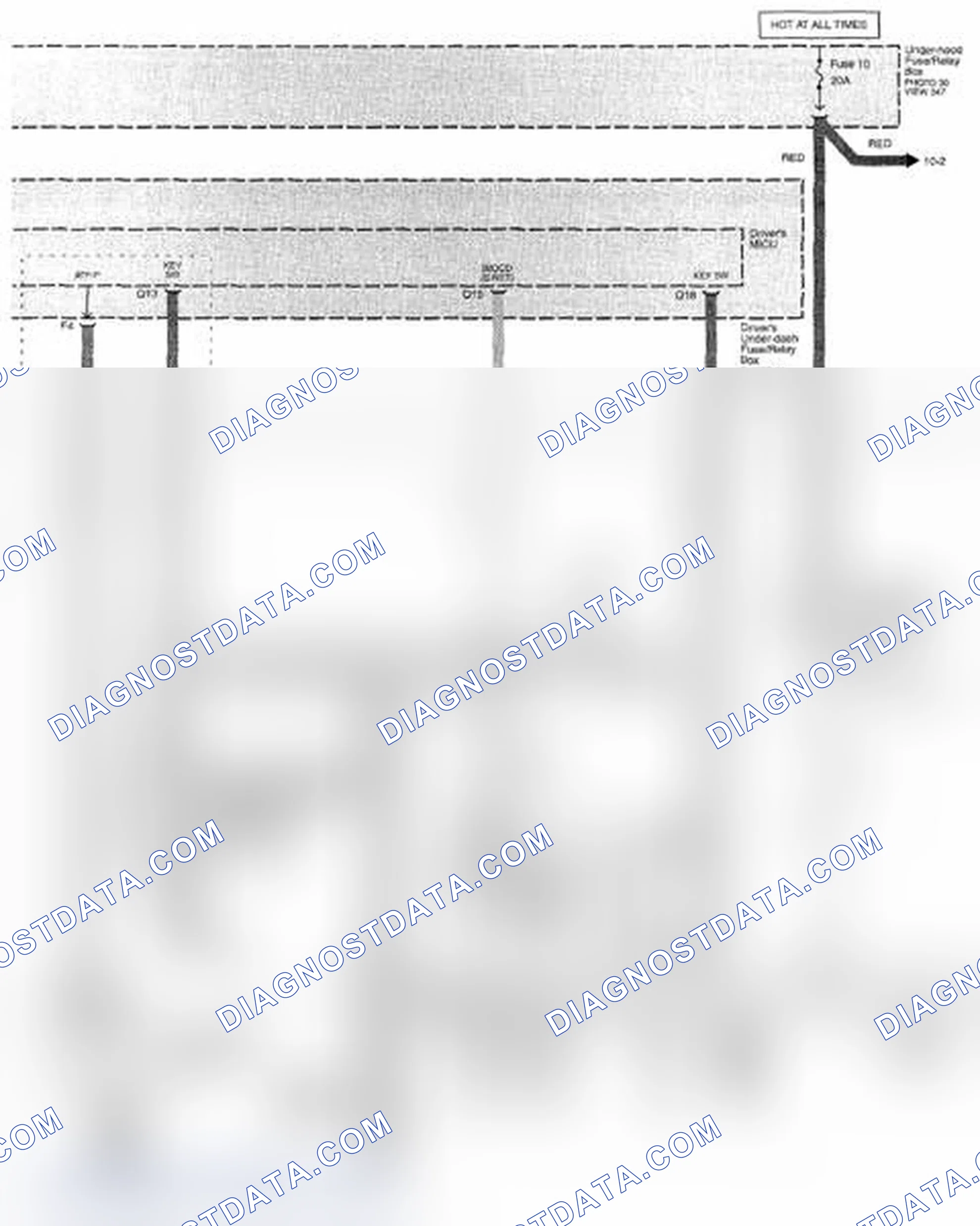 Scheme 382: Keyless Access System Circuit Diagram (Page 131-1)