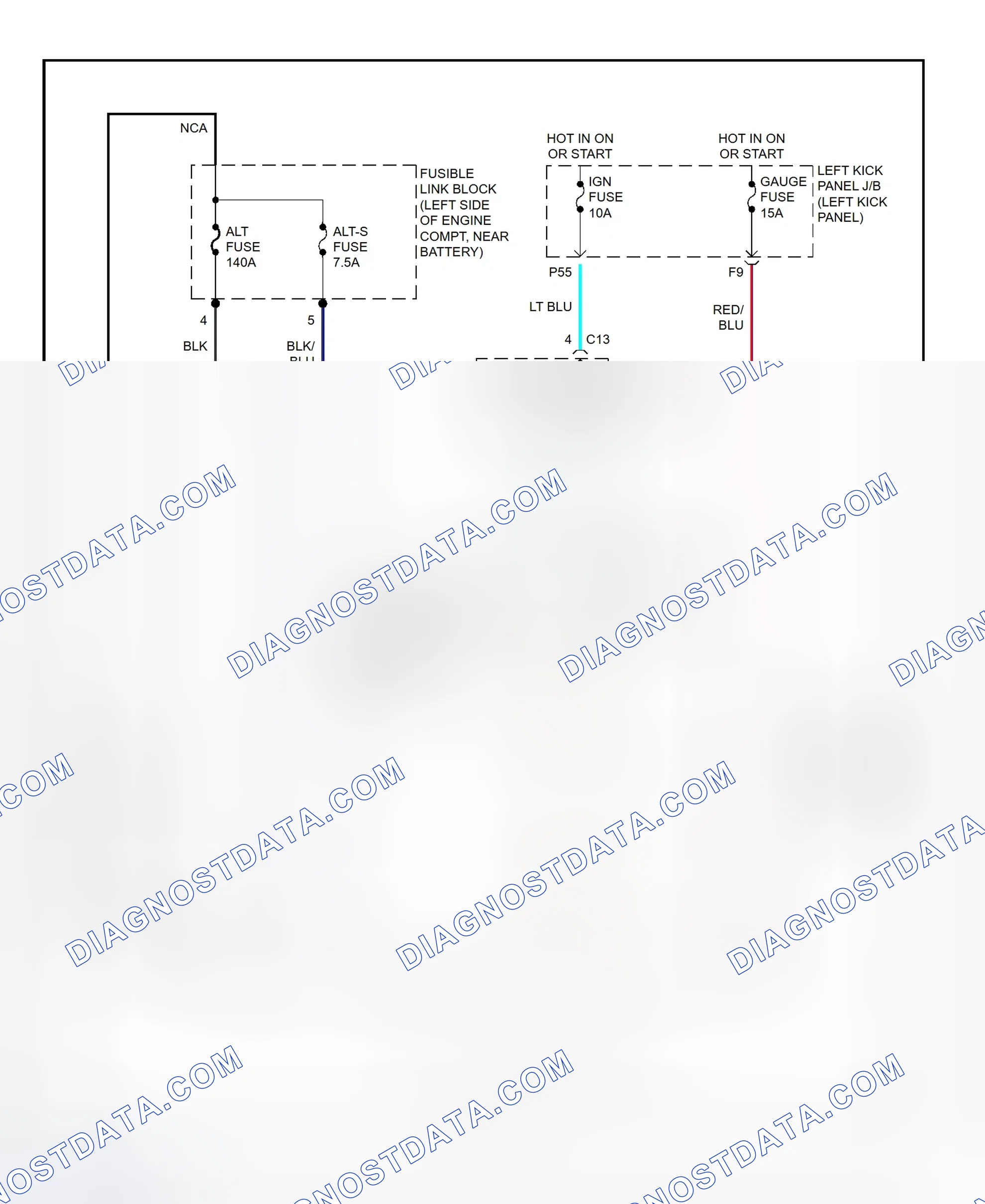 Scheme 5: Charging System Wiring Diagram (Land Cruiser)