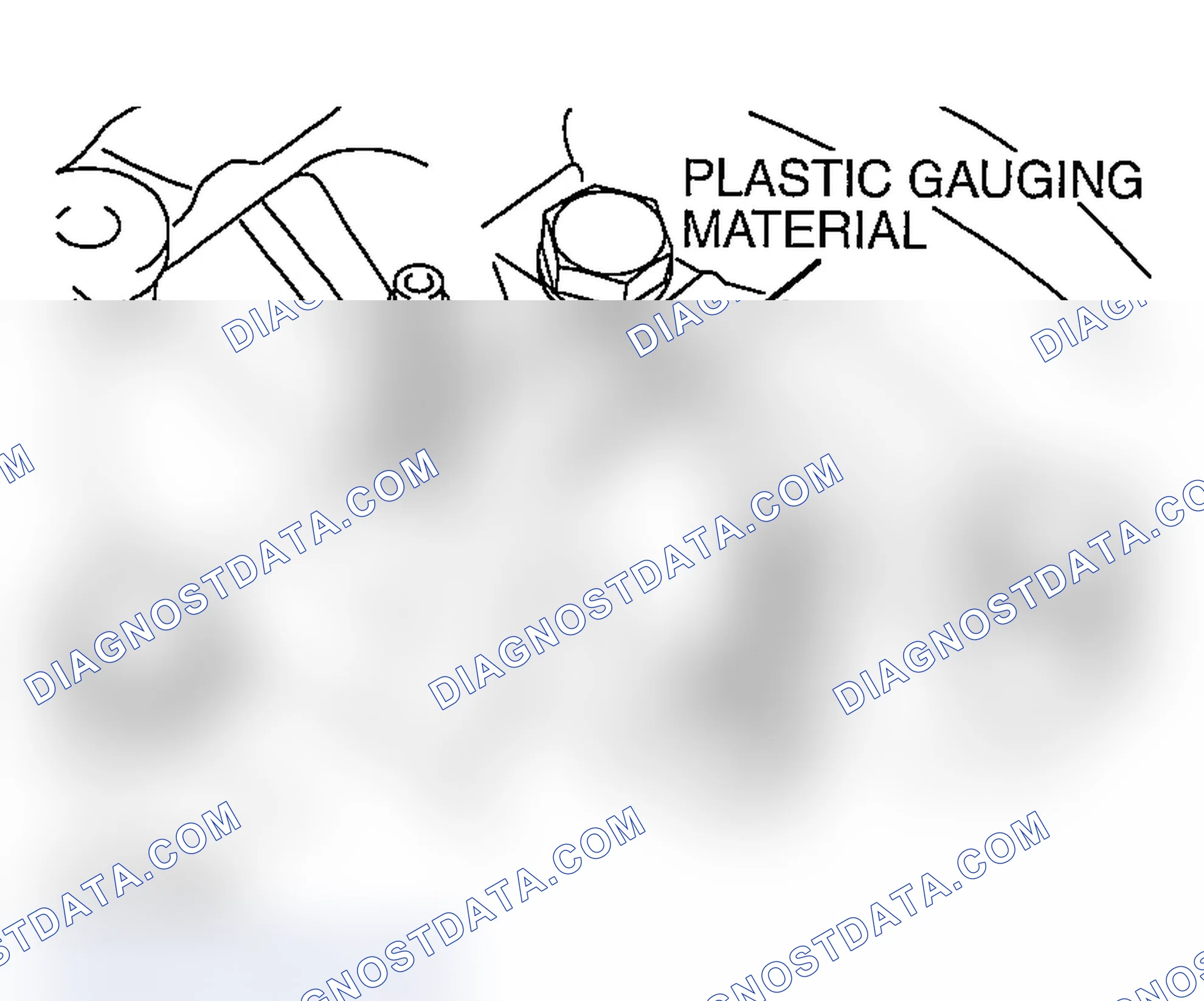 Scheme 741: CRANKSHAFT PIN OIL CLEARANCE < PLASTIC GAUGING MATERIAL METHOD>