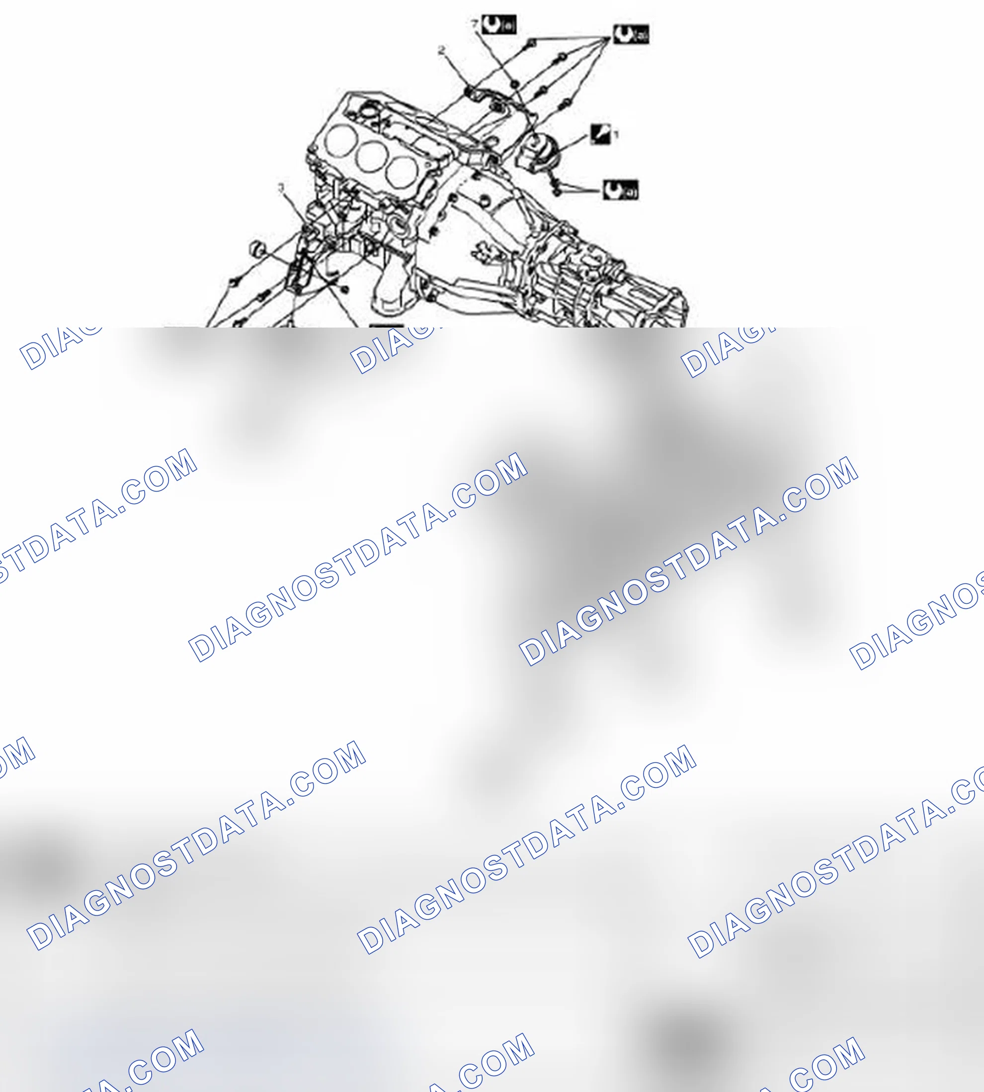 Scheme 43: ENGINE MOUNTING COMPONENTS