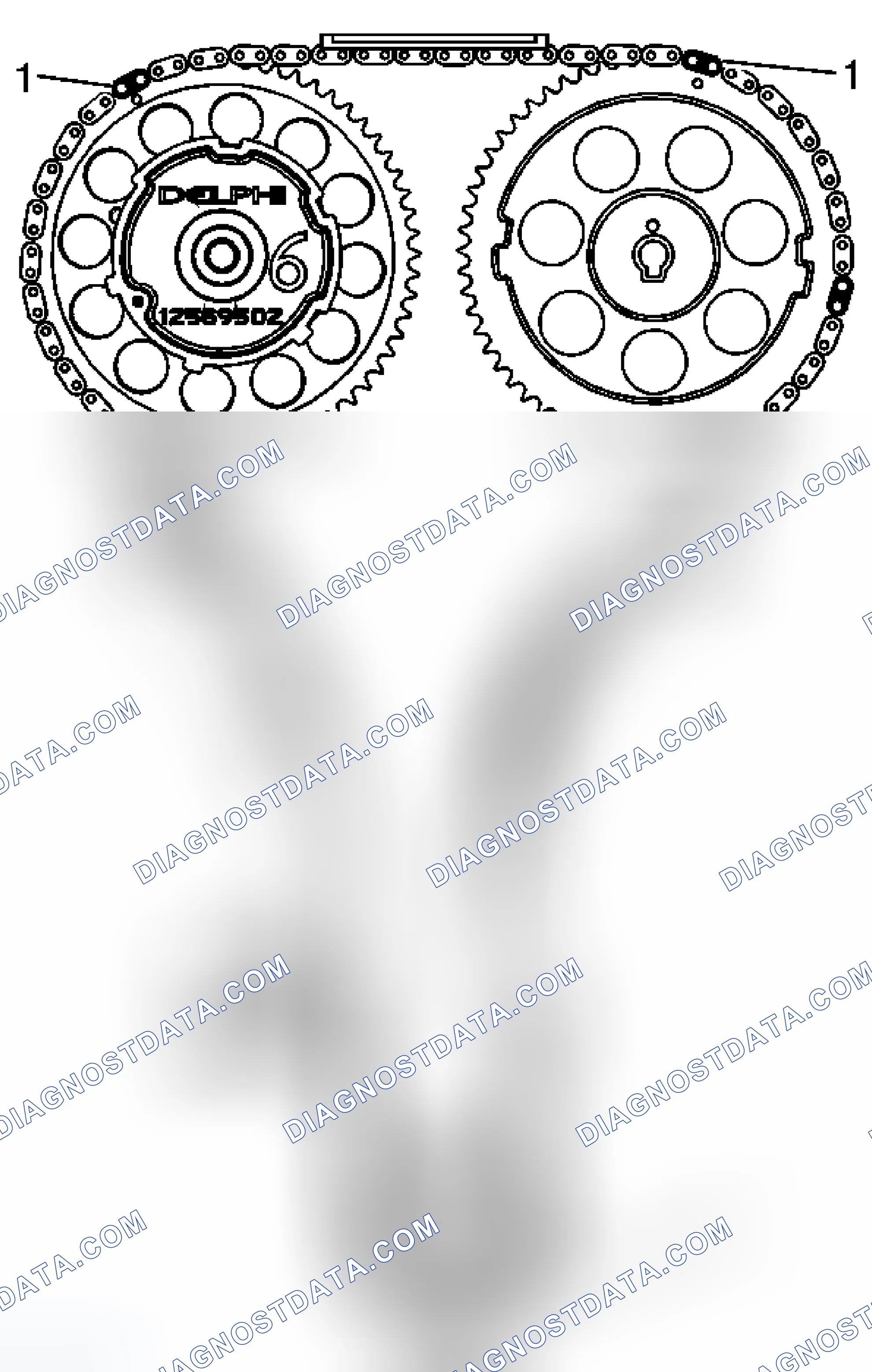 Scheme 182: Timing Chain Alignment Diagram