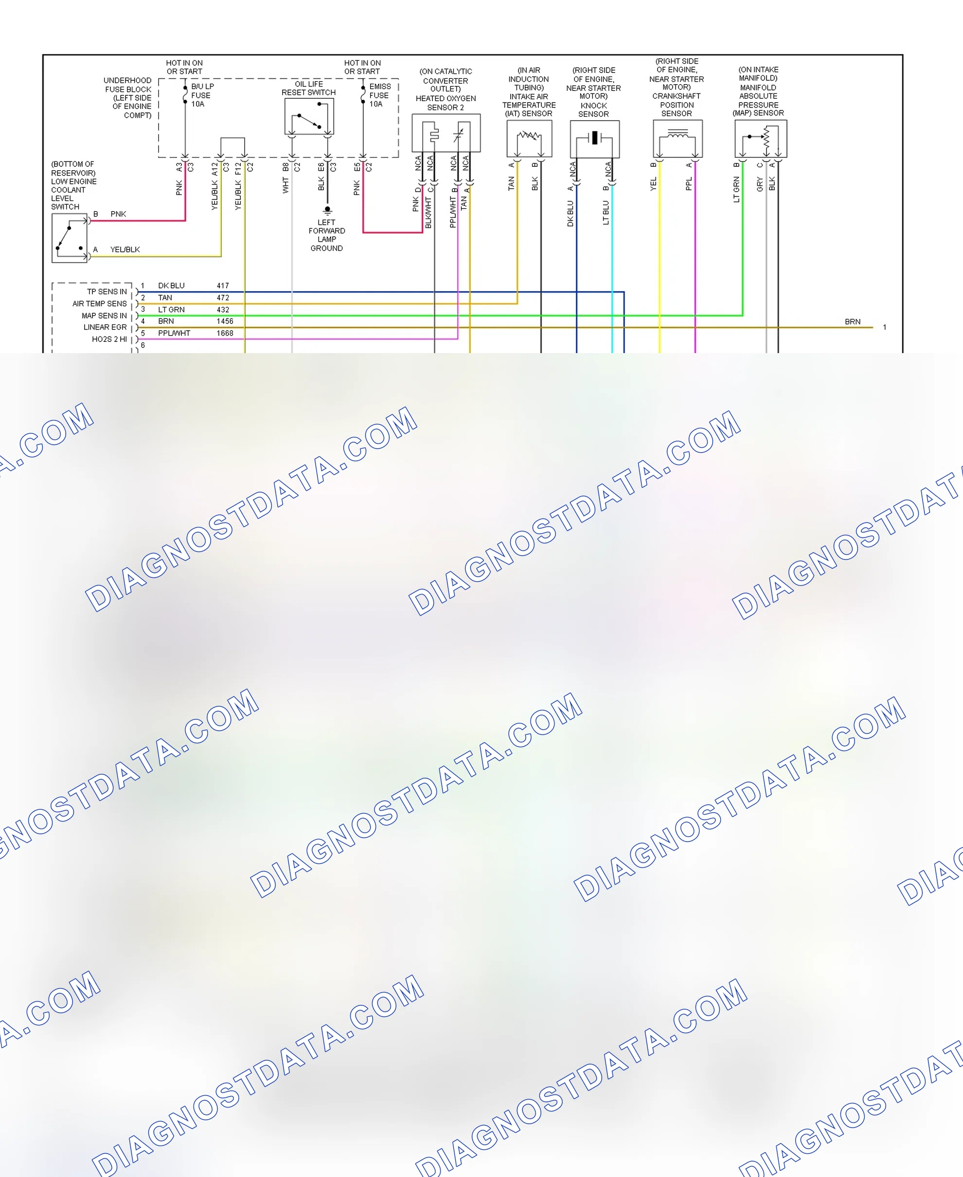 Scheme 207: PCM Wiring Diagram (Saturn SC1, SC2, SL, SL1, SL2 & SW2 - 1.9L - 1 Of 3)