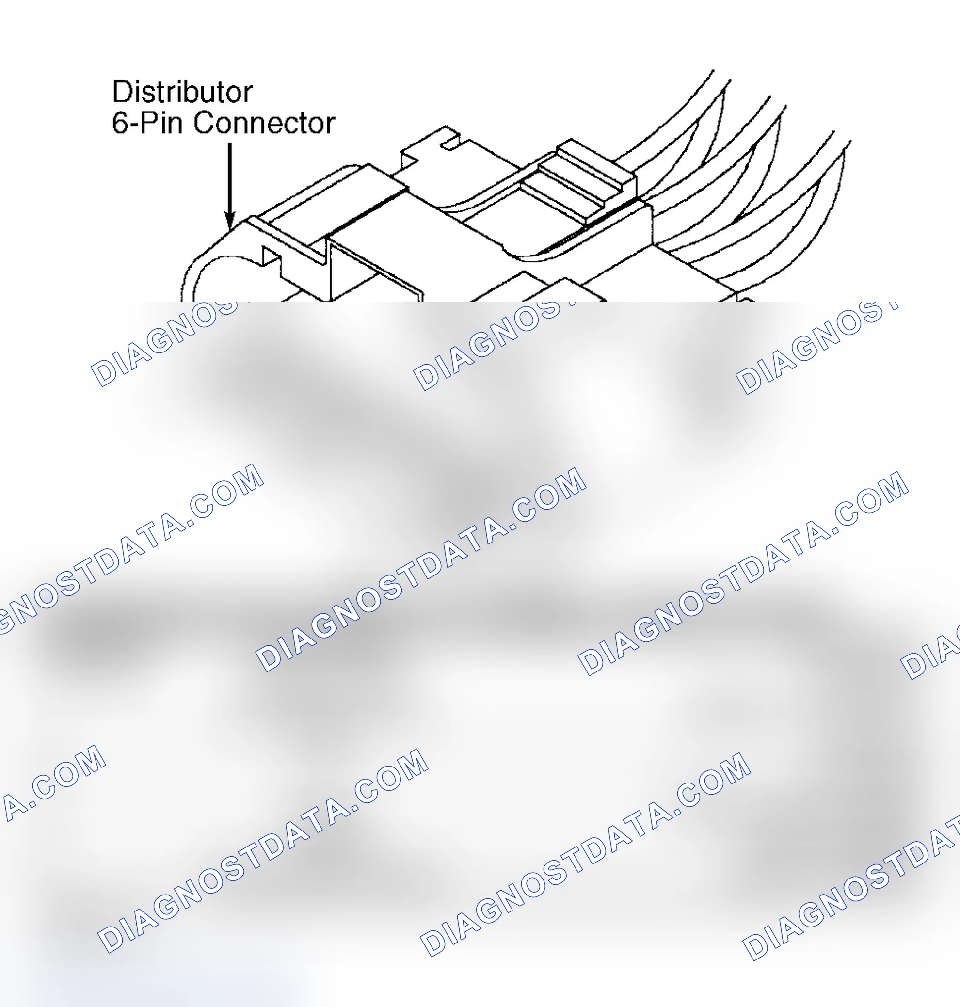 Scheme 110: Identifying Distributor 6-Pin Connector