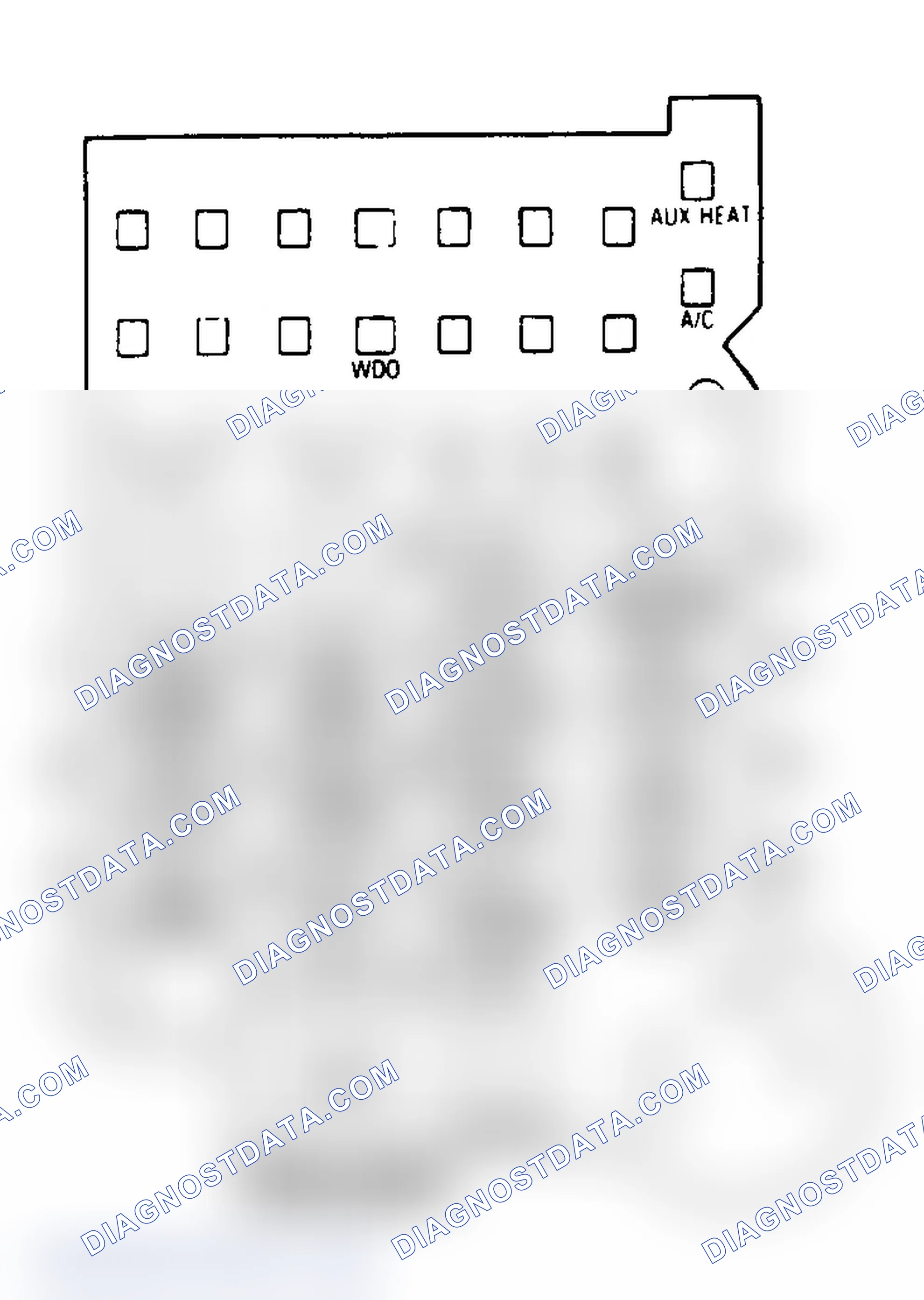 Scheme 26: FUSE PANEL IDENTIFICATION (1988-92 "G" SERIES VAN)