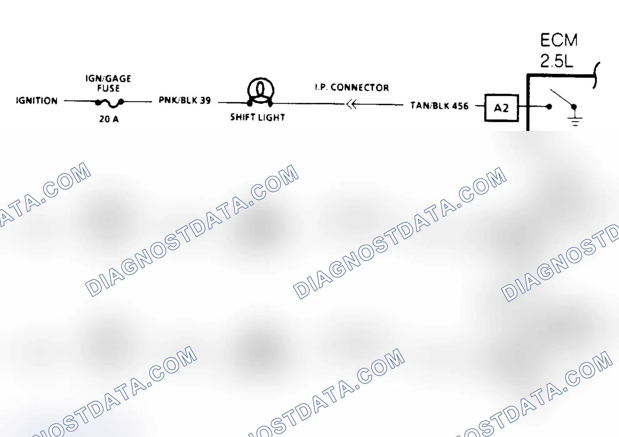 Scheme 137: Manual Transmission Shift Light Check Schematic
