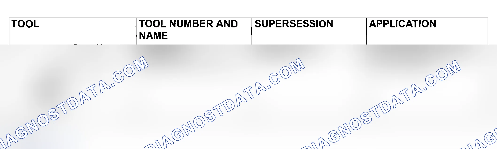 Scheme 50: SPECIAL TOOL