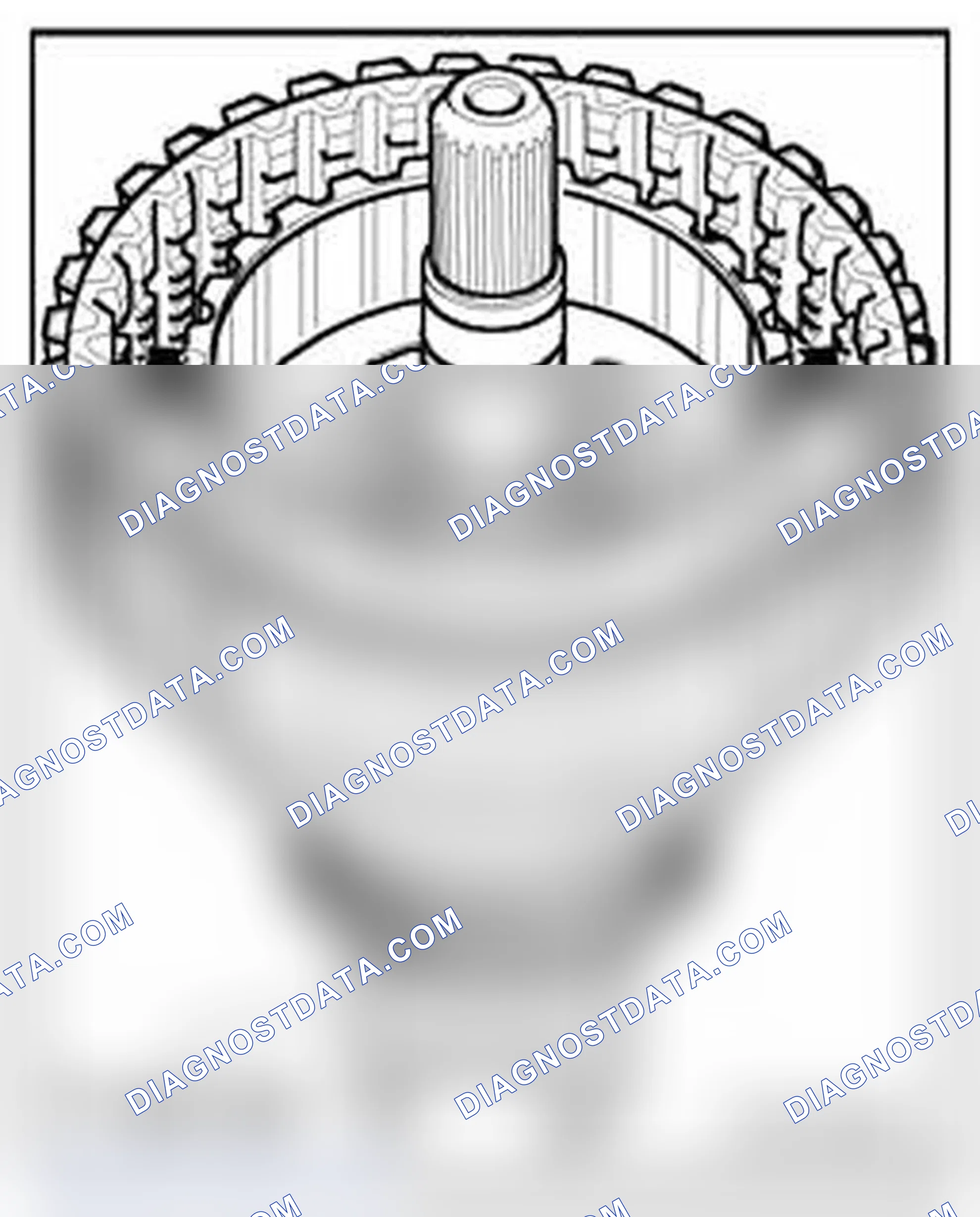 Scheme 568: Check inner circumference of input shaft cylinder for scoring from lining discs.