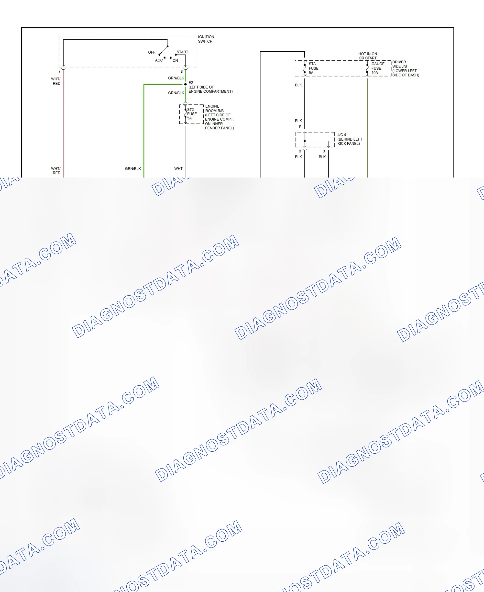 Fig. 34: Starting System Wiring Diagram (Tundra)