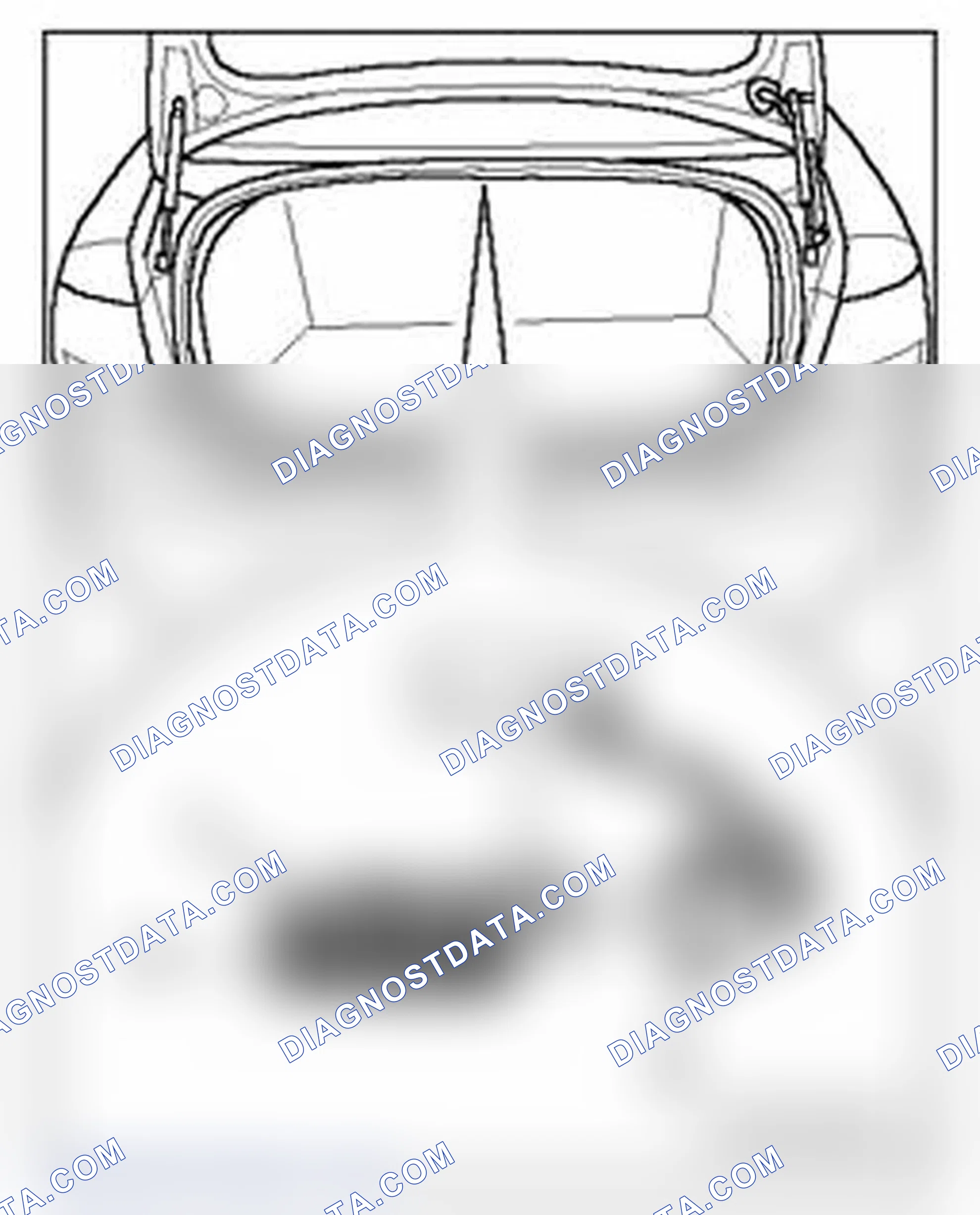 Scheme 340: Luggage Compartment Light W3 - Sedan, removing and installing