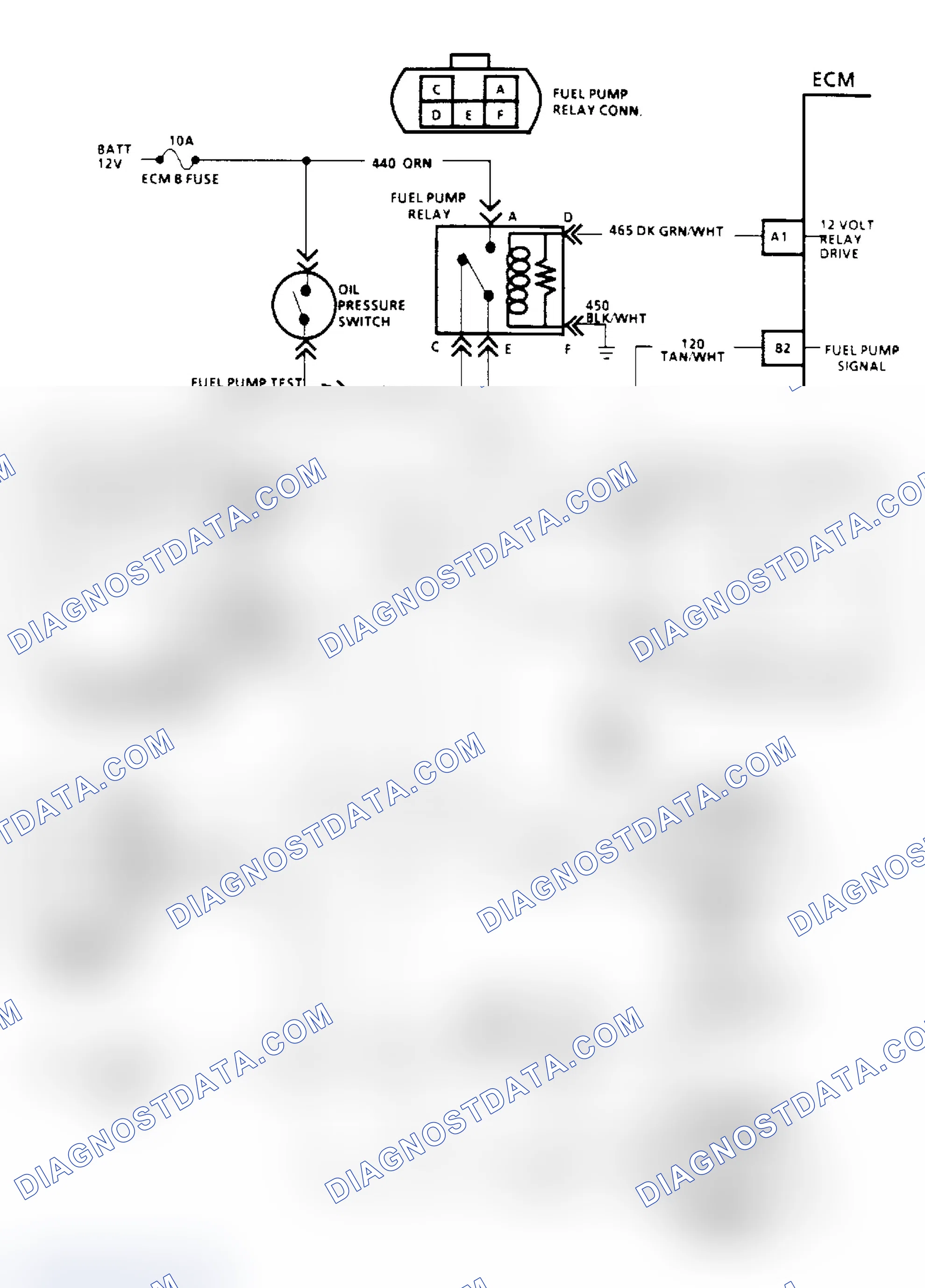 Scheme 39: Chart A5A, Fuel Pump Relay Schematic ("R/V" W/Dual Tanks)