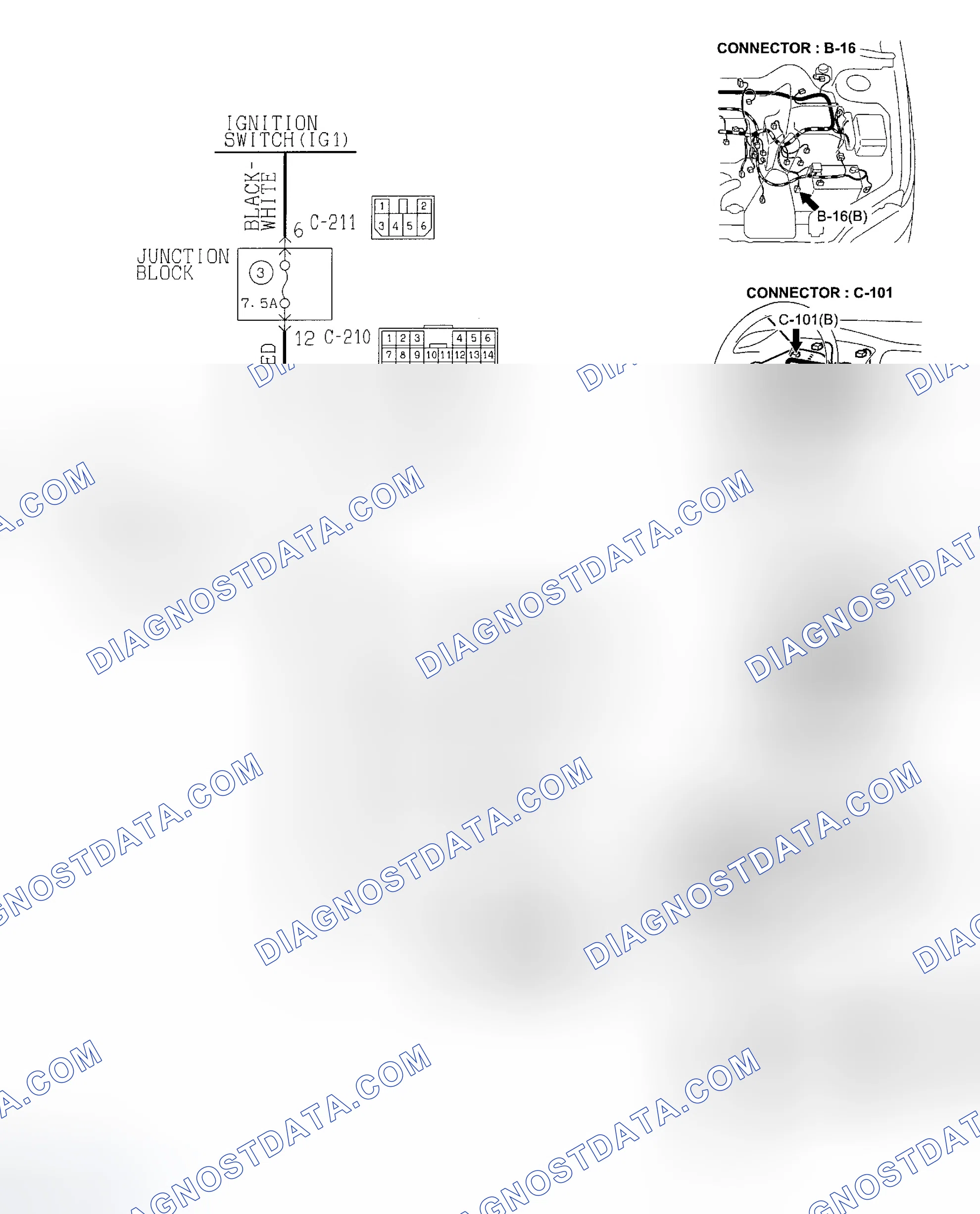 Scheme 75: Circuit Diagram & Connector Identification