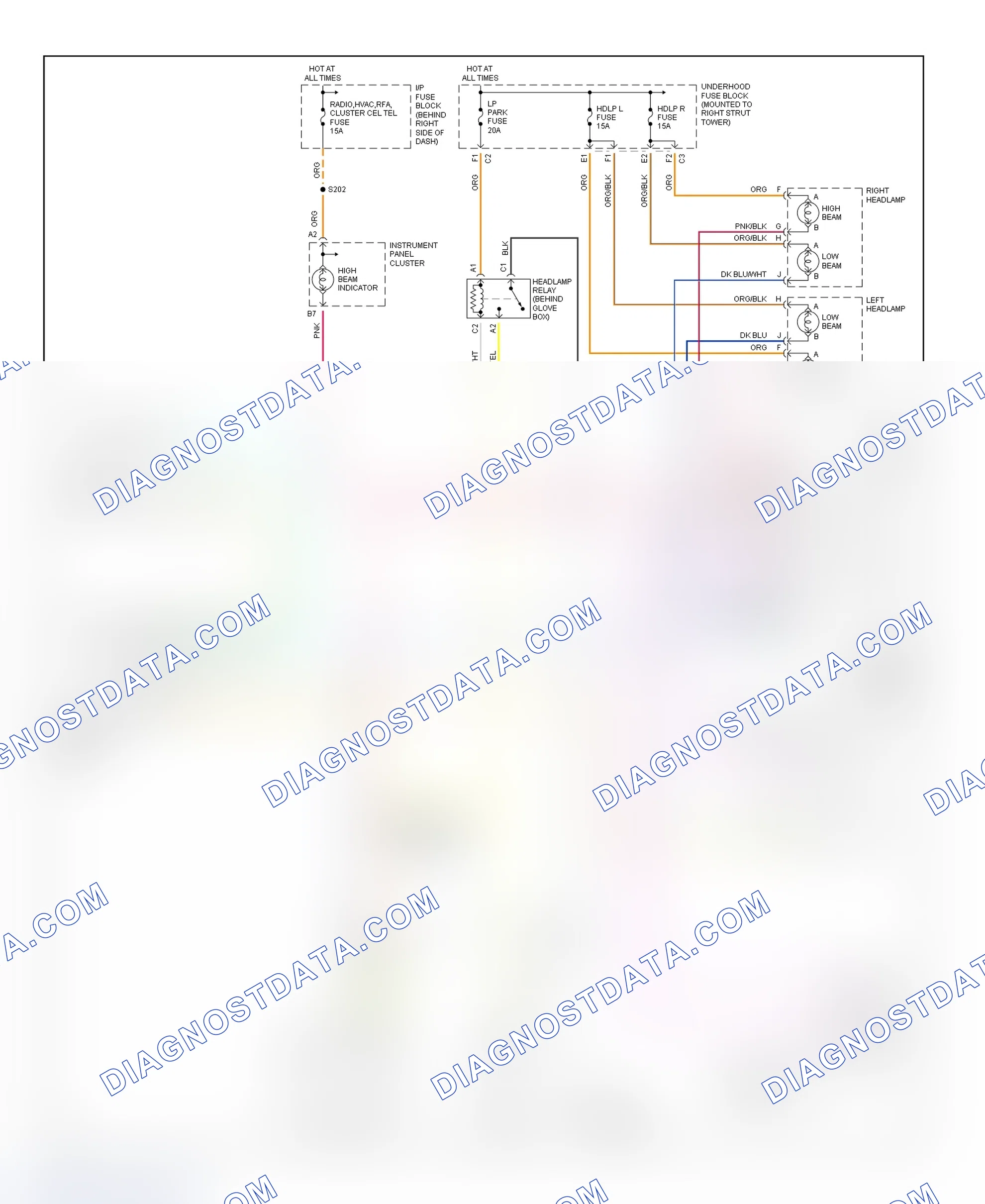 Scheme 13: Headlight Systems & Daytime Running Lights Wiring Diagram (Century & Regal)