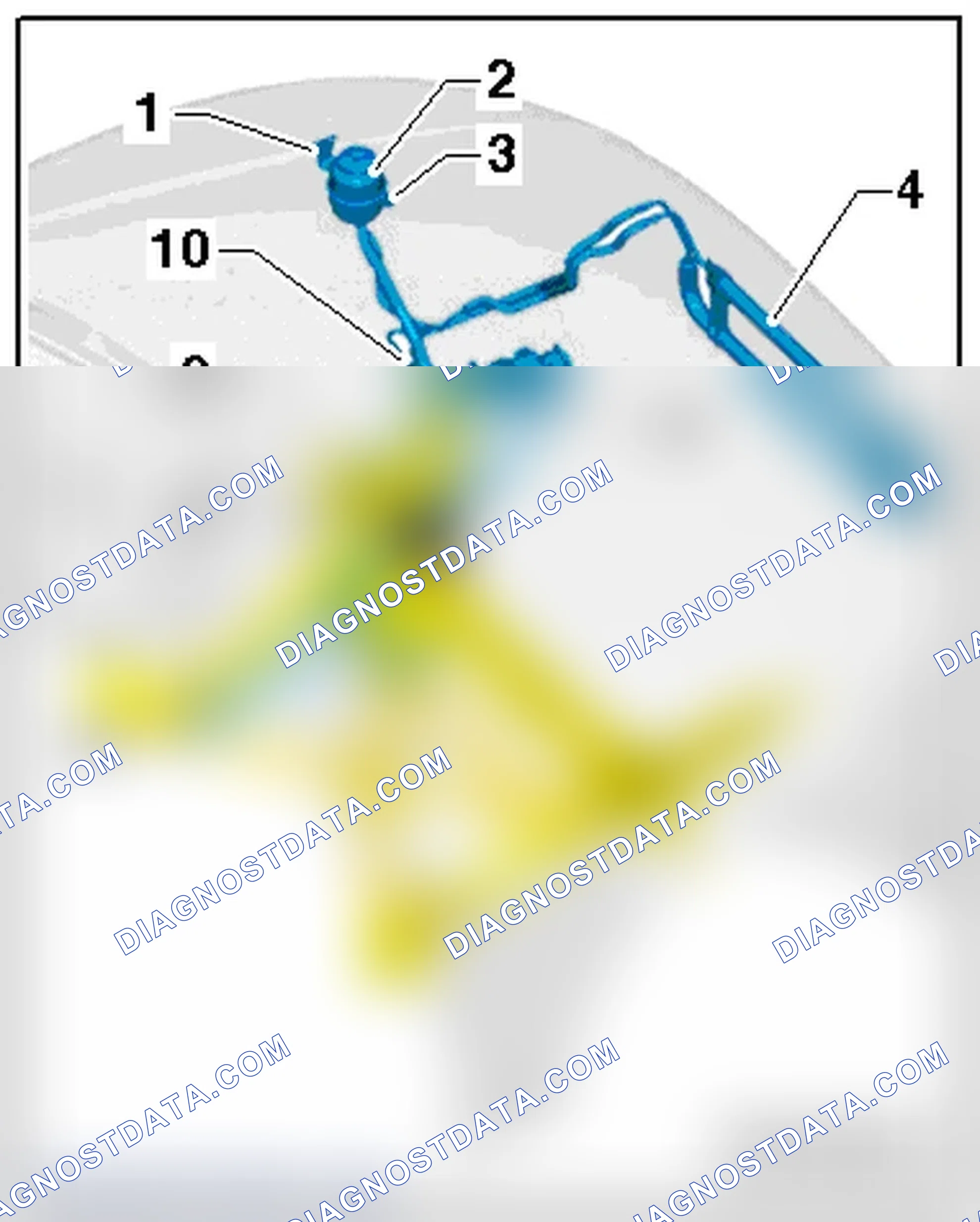 Scheme 170: LINES AND HOSES OVERVIEW (6-CYLINDER FSI ENGINE)