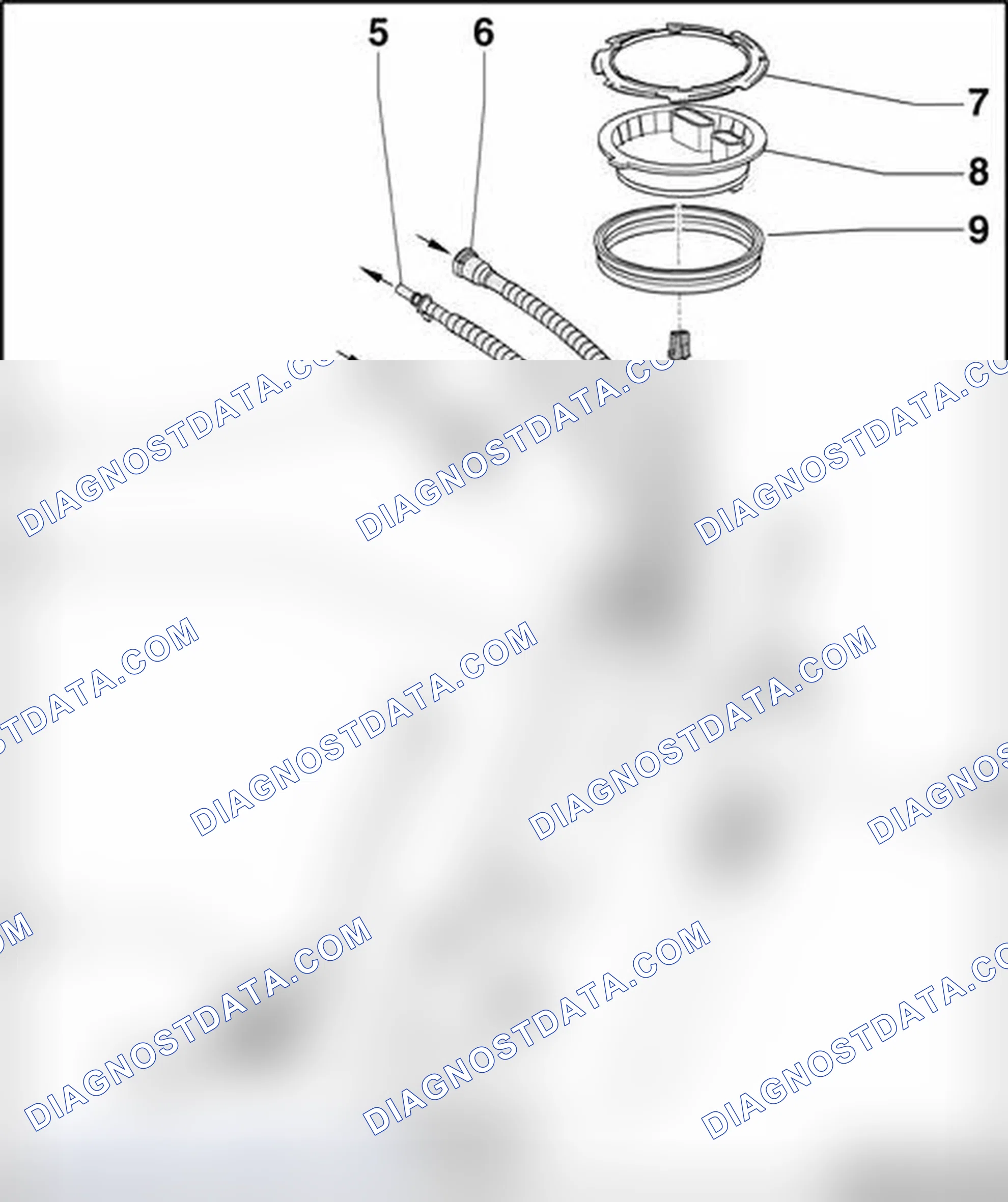 Scheme 33: Left fuel delivery unit with Transfer Fuel Pump (FP) G6 , Fuel Level Sensor G and Fuel Level Sensor