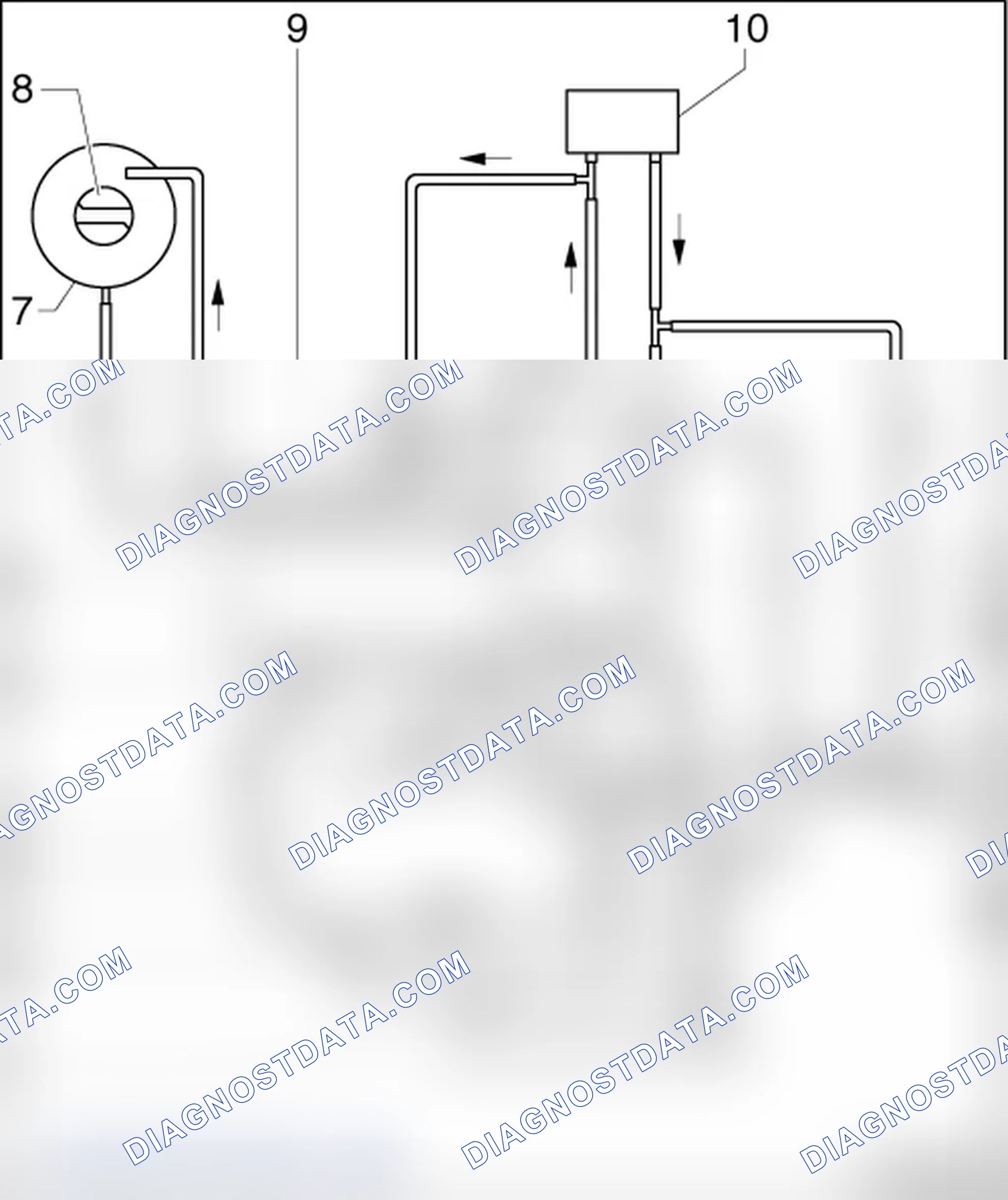 Scheme 186: COOLANT HOSE CONNECTION DIAGRAM