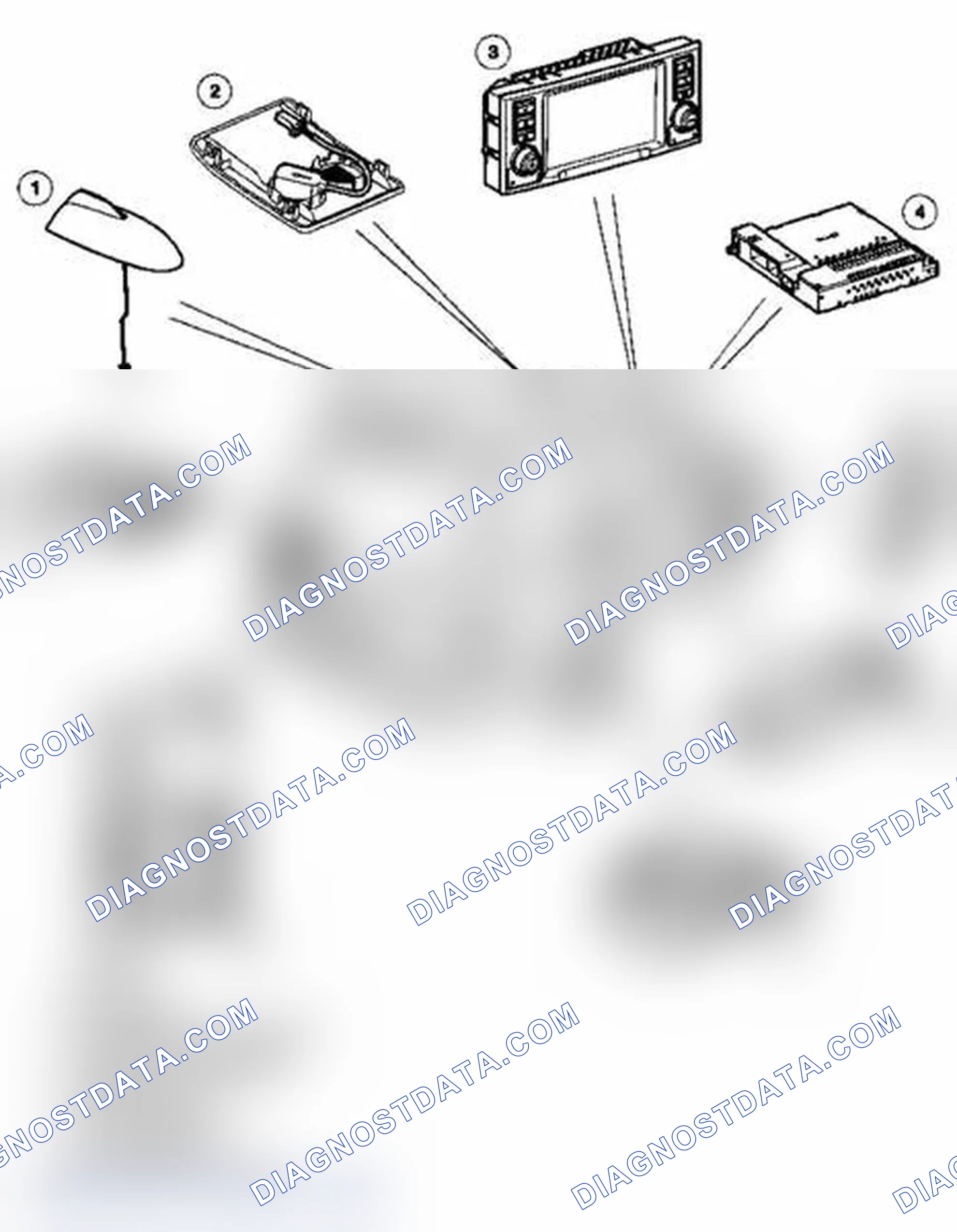 Scheme 13: Telephone System Component Location - From 2005 MY