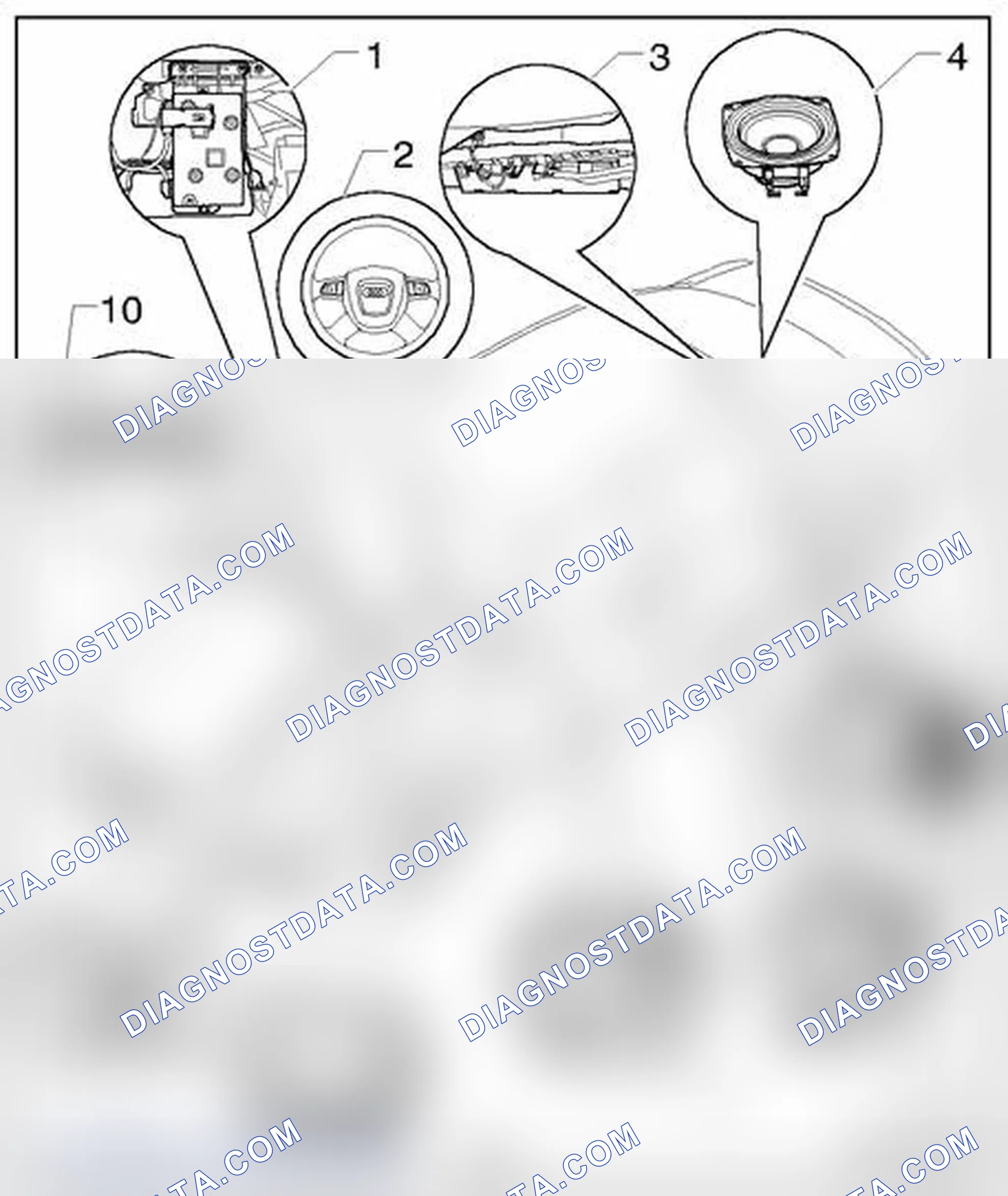 Scheme 27: MMI System - Sedan, component overview