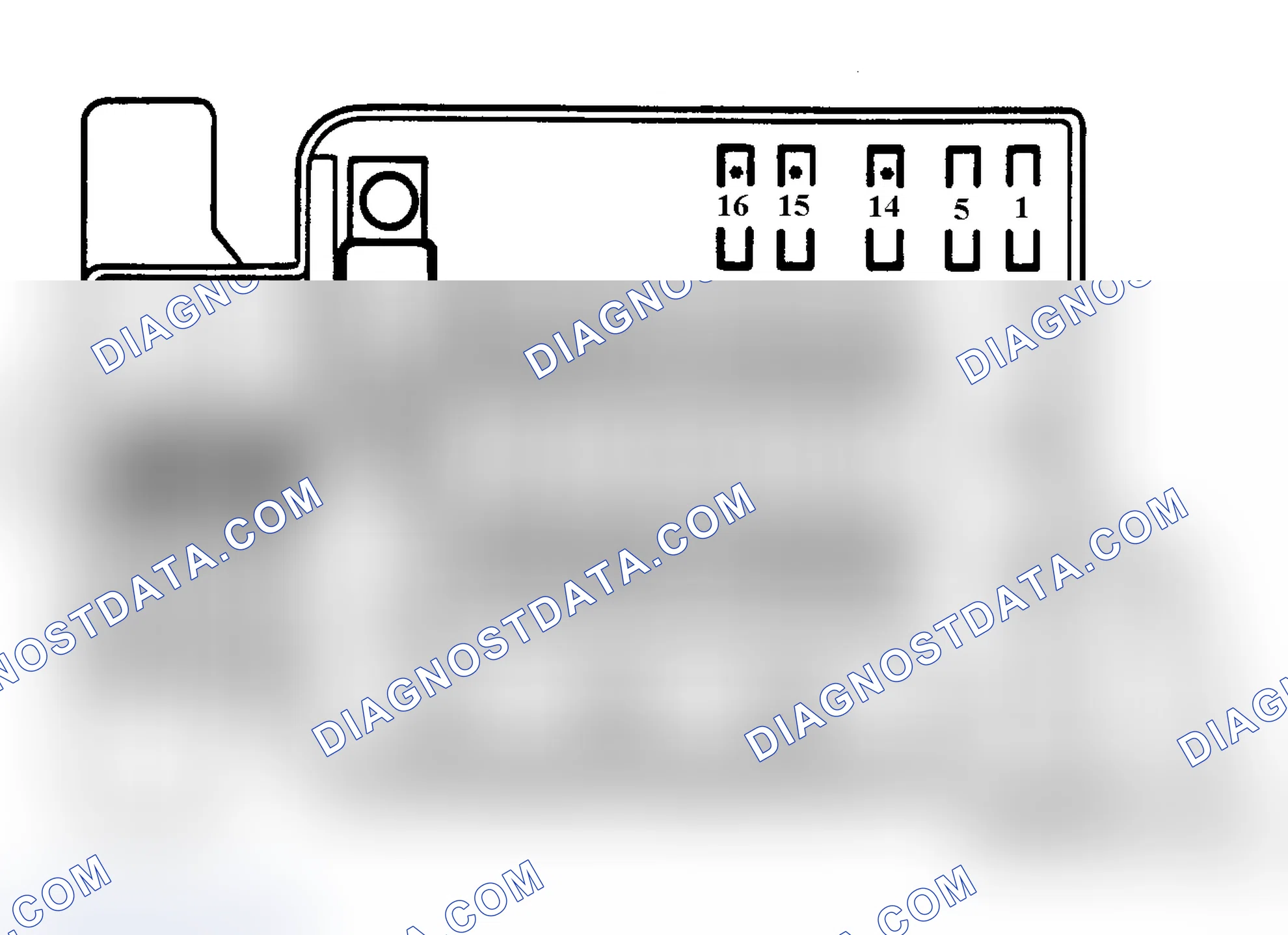 Scheme 19: UNDERHOOD FUSE PANEL IDENTIFICATION (1992-96)