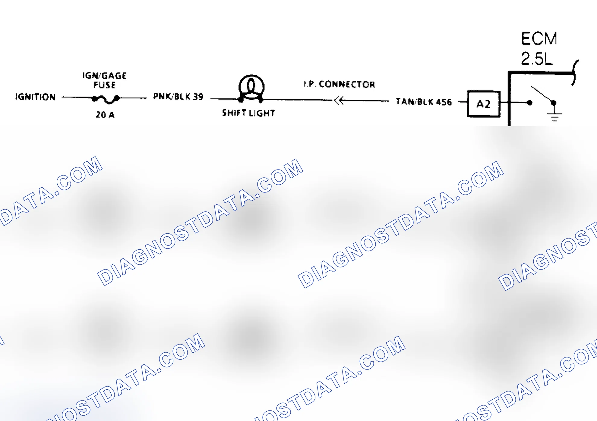 Scheme 137: Manual Transmission Shift Light Check Schematic