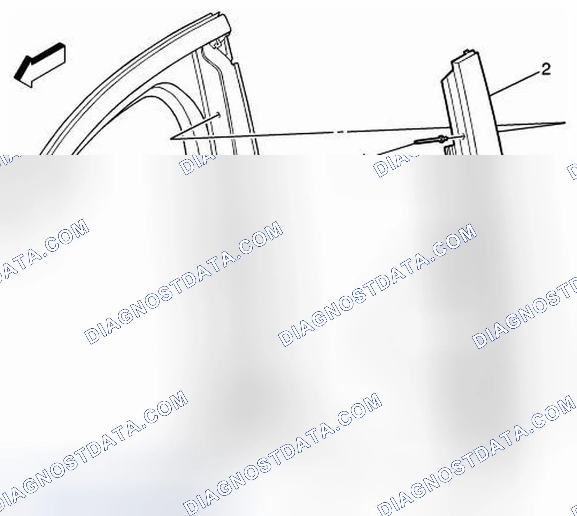 Scheme 6: Front Side Door Window Frame Rear Applique Replacement