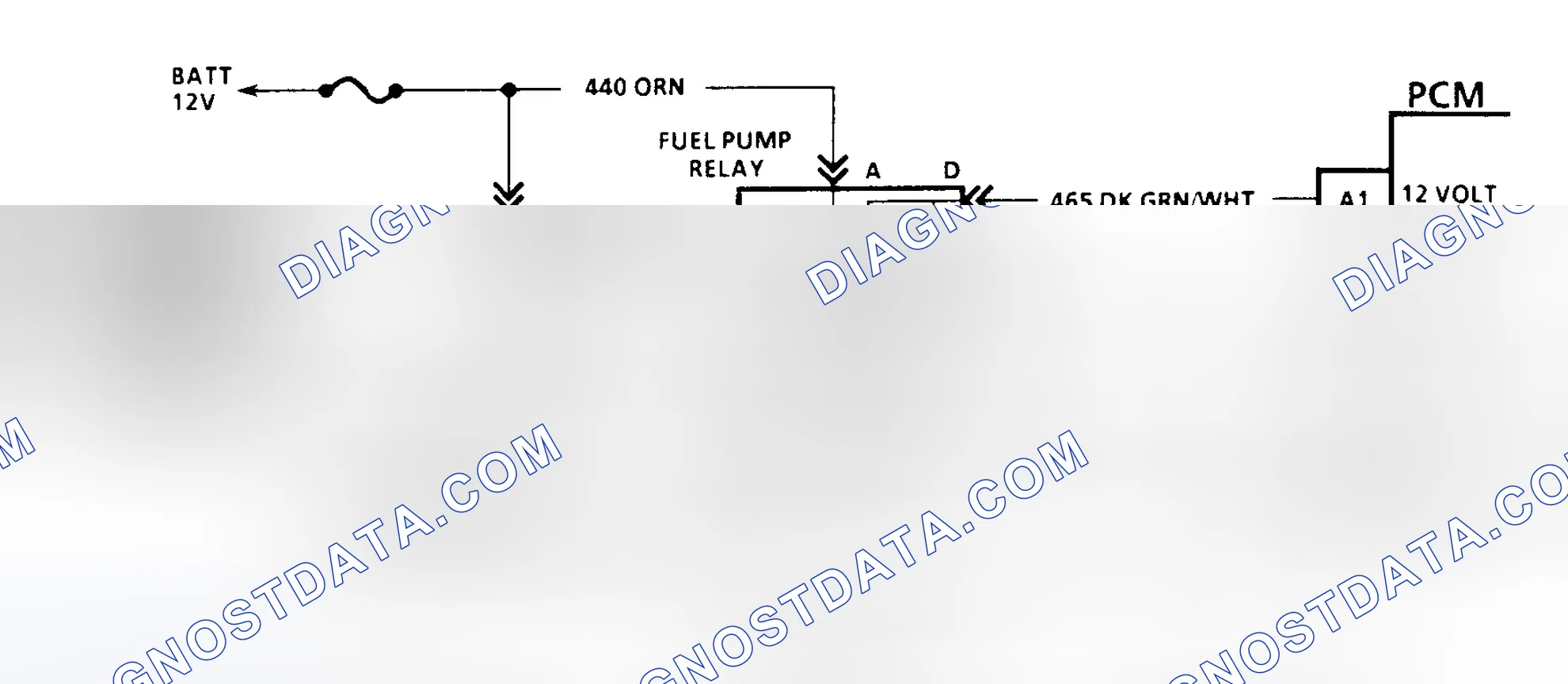 Scheme 138: Code 54 Schematic (All Models W/4L80-E Trans. Except G Series) Fuel Pump Circuit