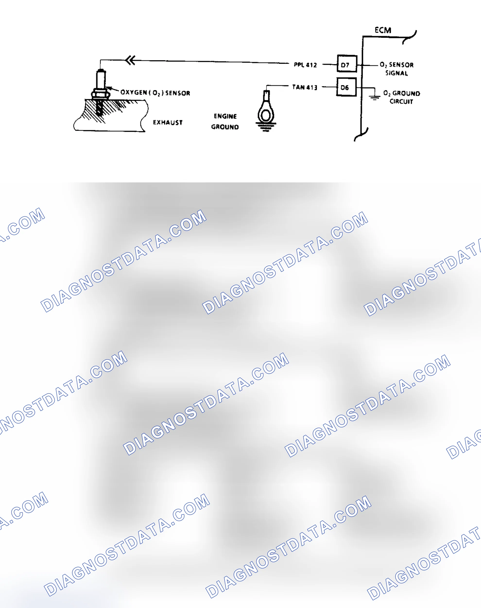 Scheme 68: Code 13, Oxygen Sensor Circuit Flow Chart & Schematic