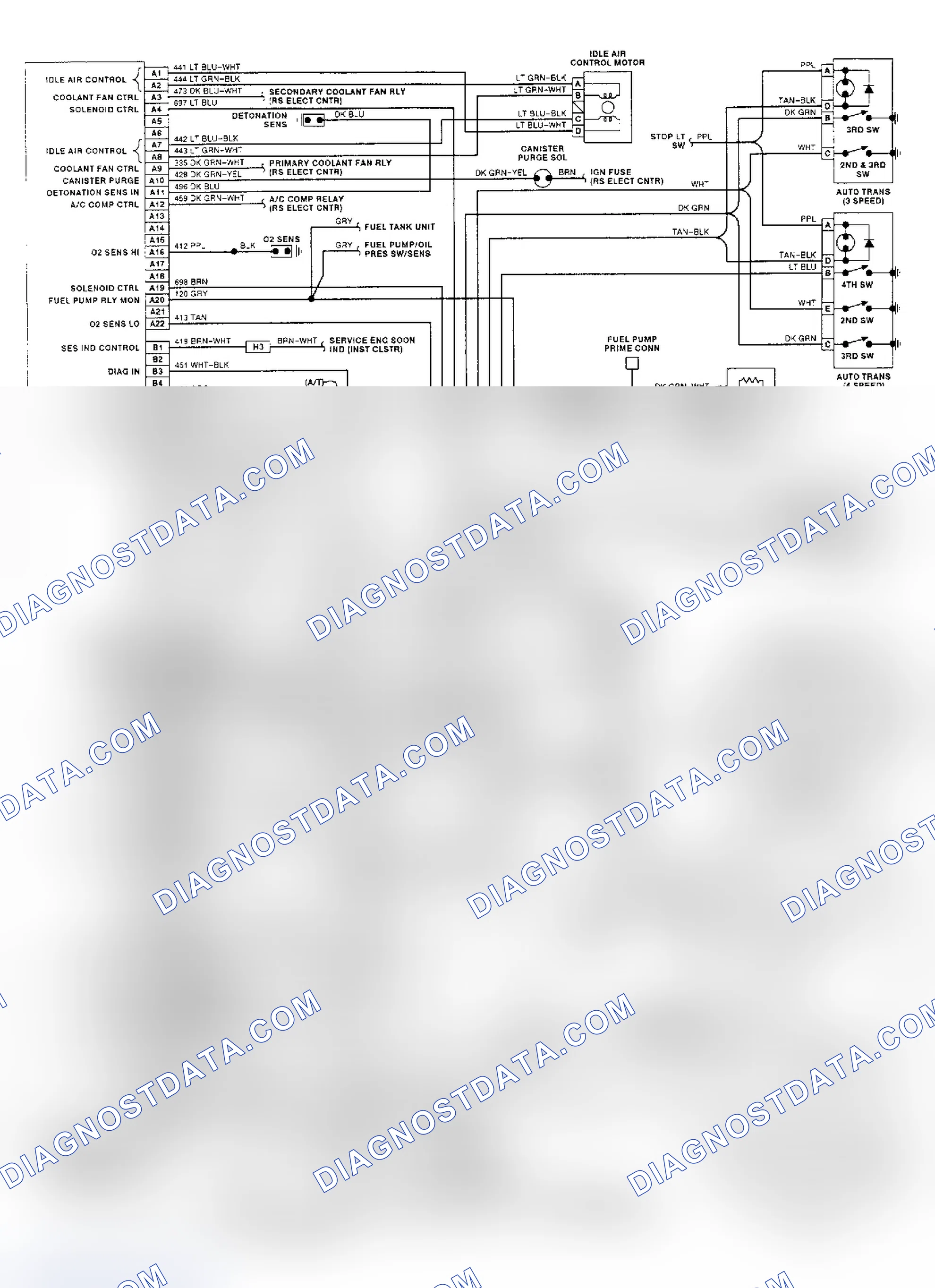 Scheme 88: ECM Wiring Diagram (3.1L VIN T - Cutlass Supreme, Grand Prix, Lumina & Regal)
